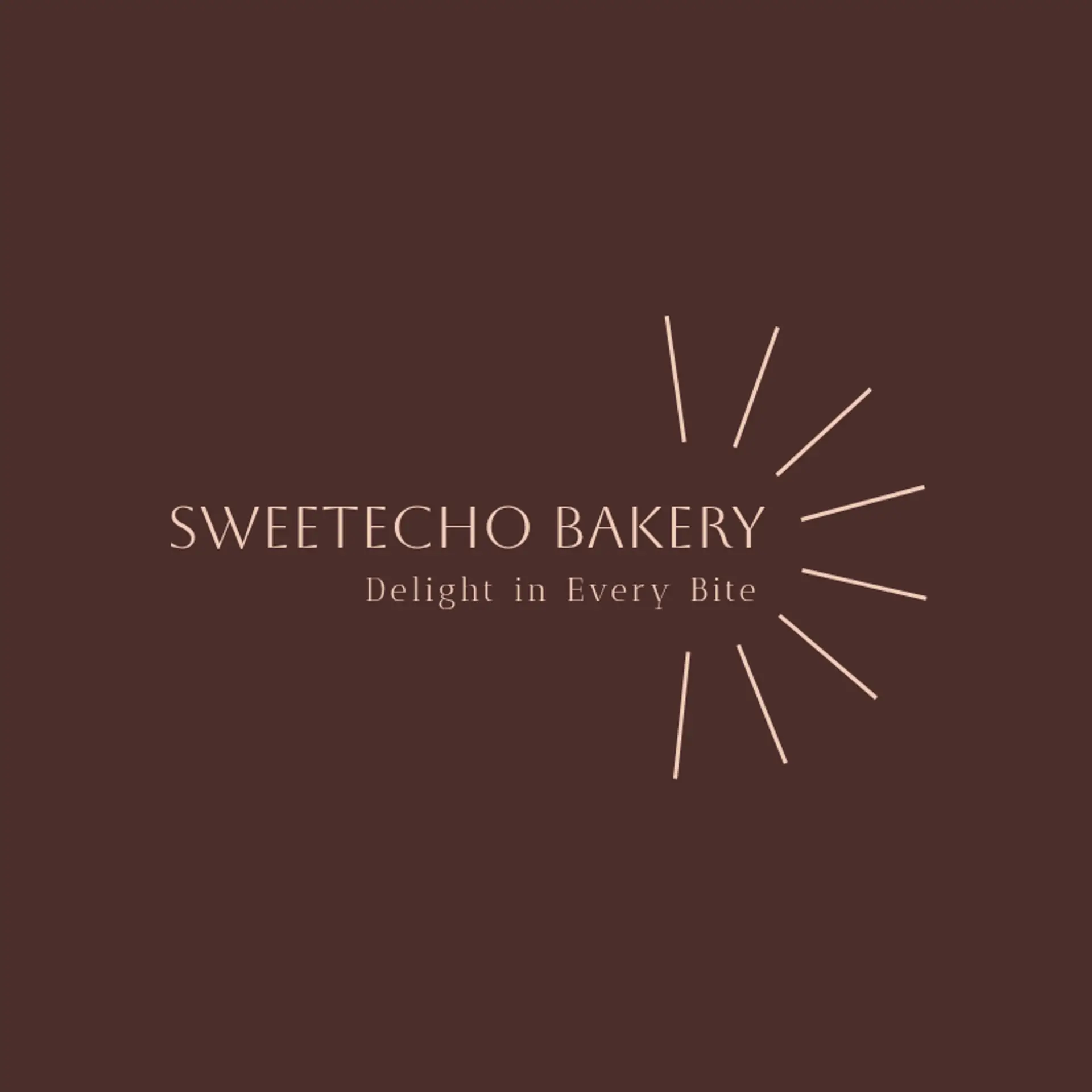 SweetEcho Bakery logo for creative bakery