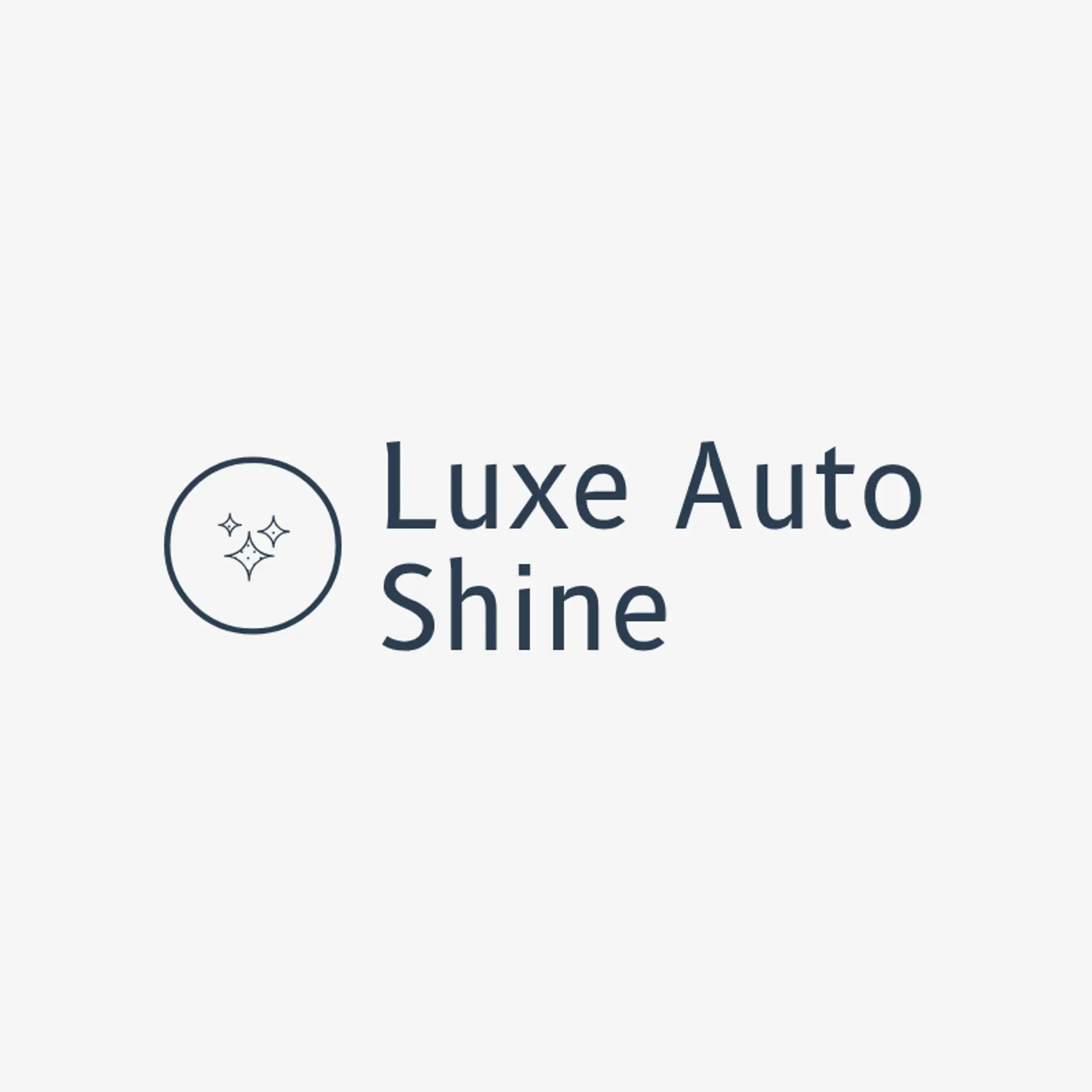 Luxe Auto Shine logo for auto spa