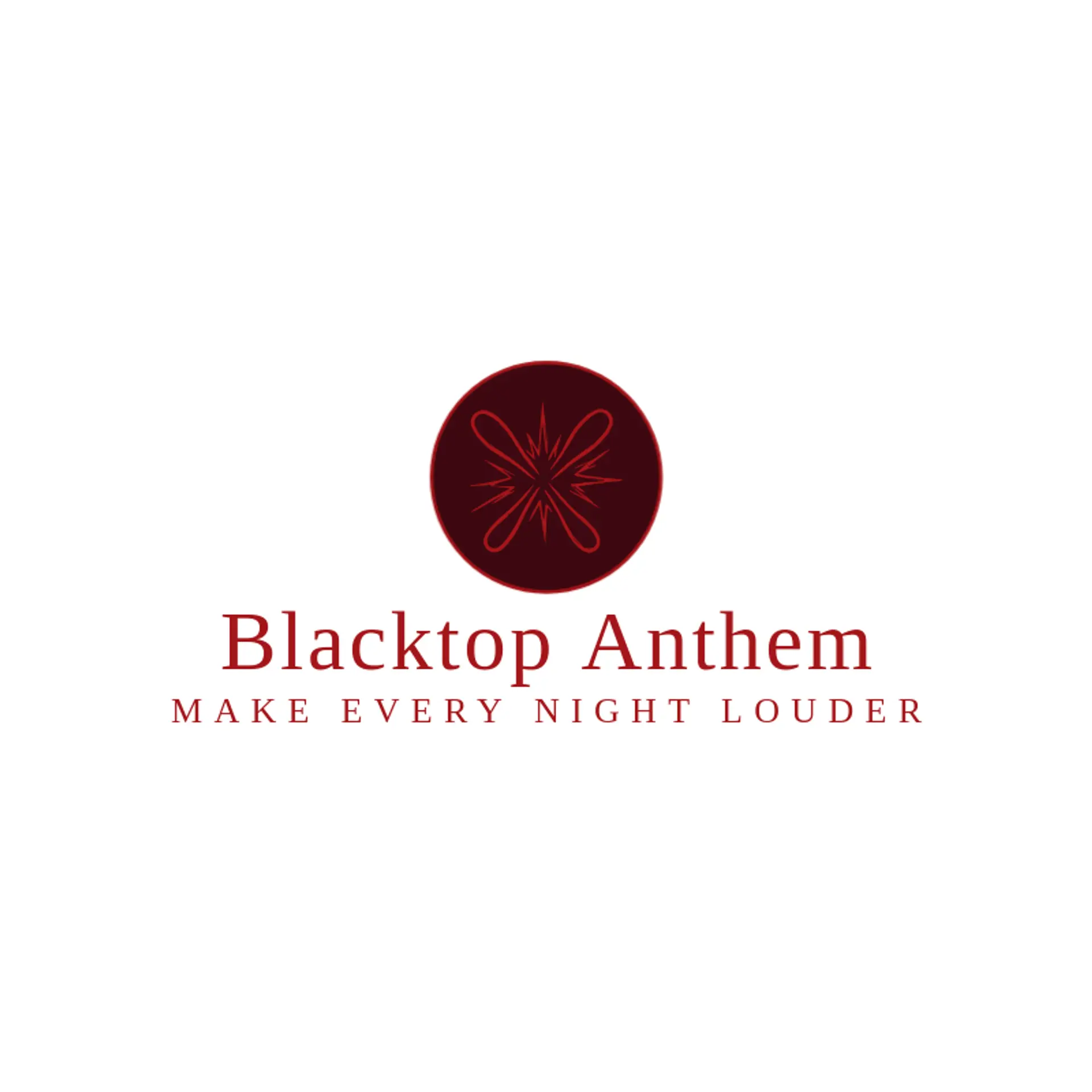 Blacktop Anthem logo for rock music