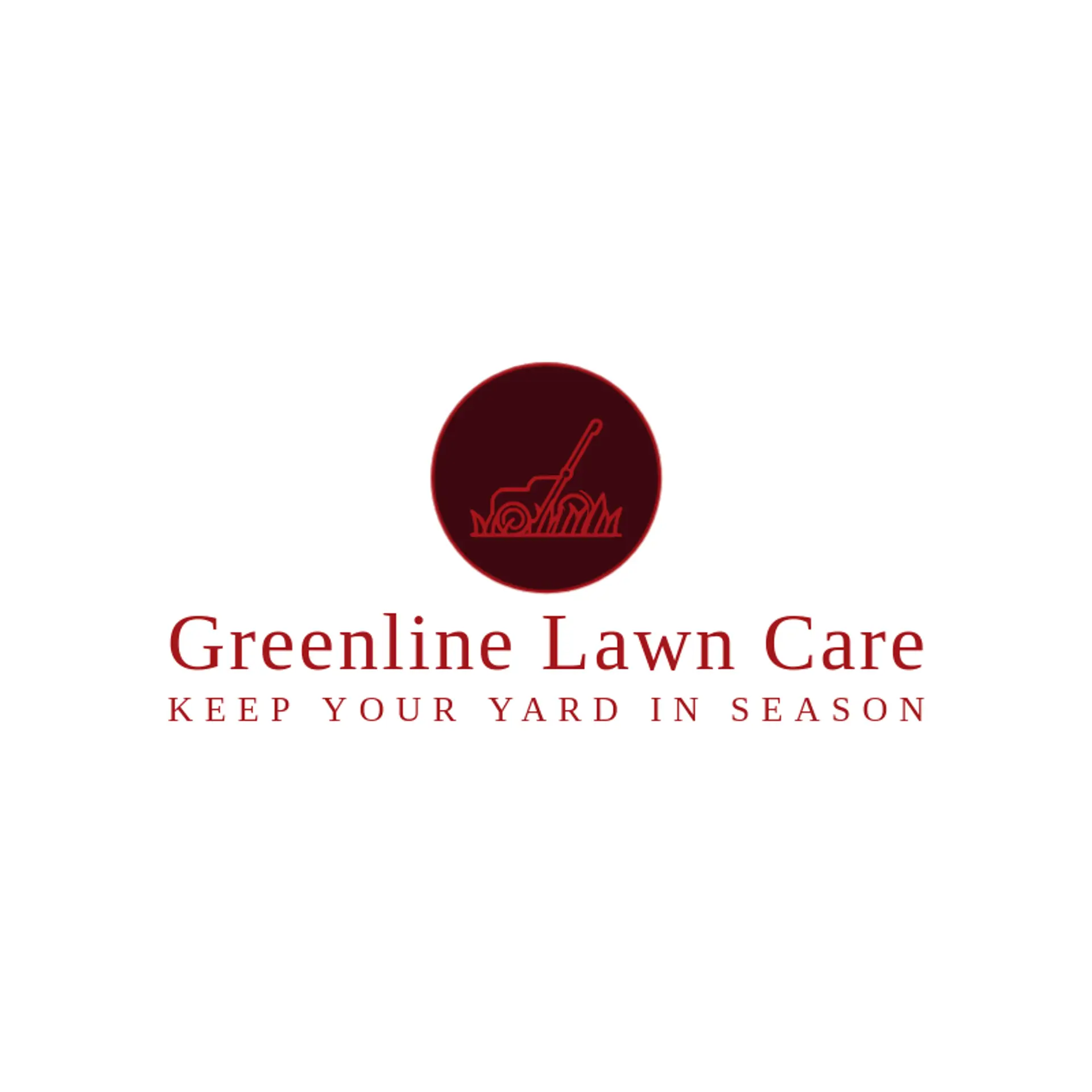 Greenline Lawn Care logo for lawn mowing