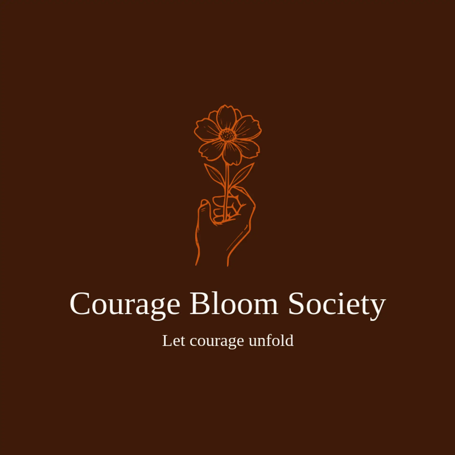 Courage Bloom Society logo for empowerment