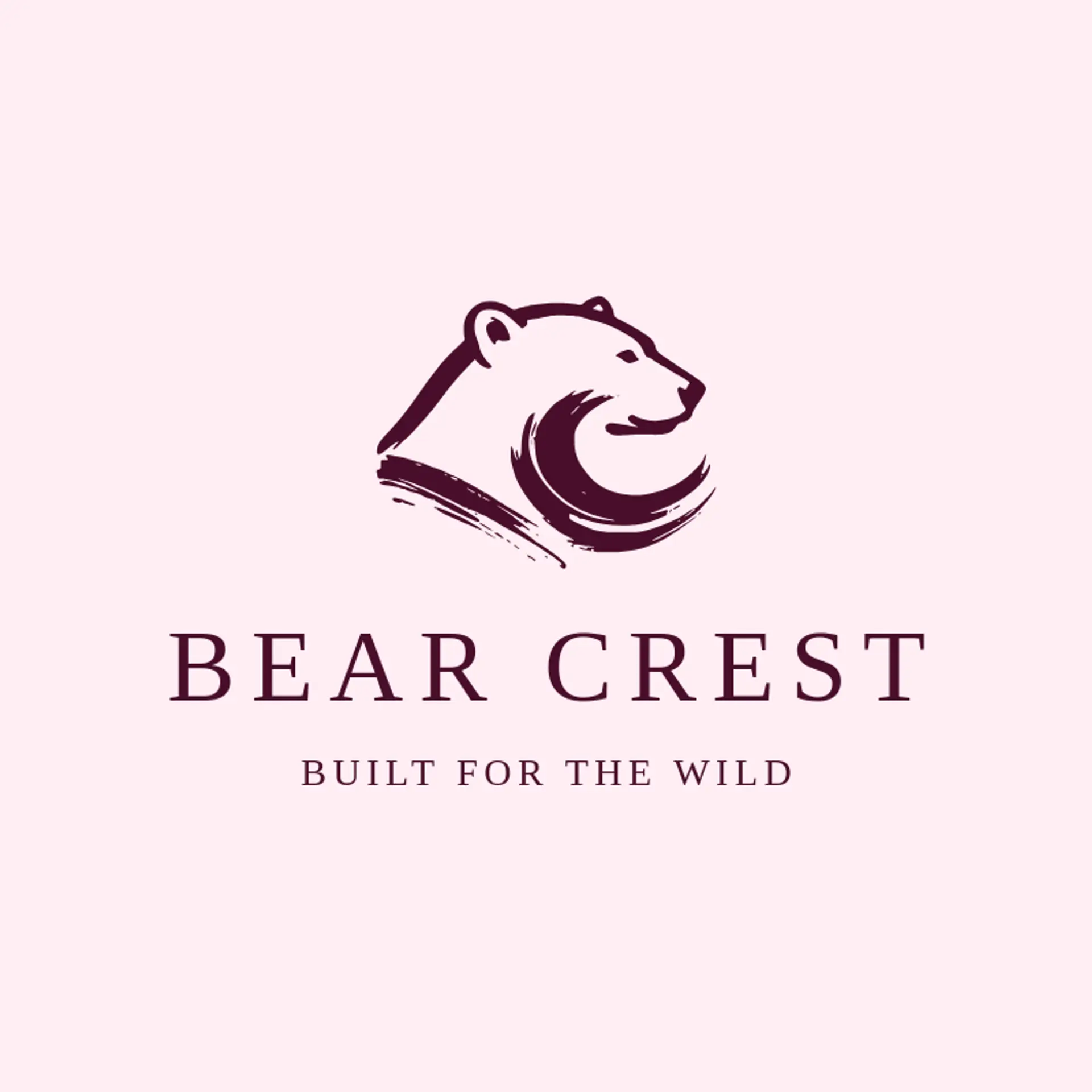 Bear Crest logo for polar bear