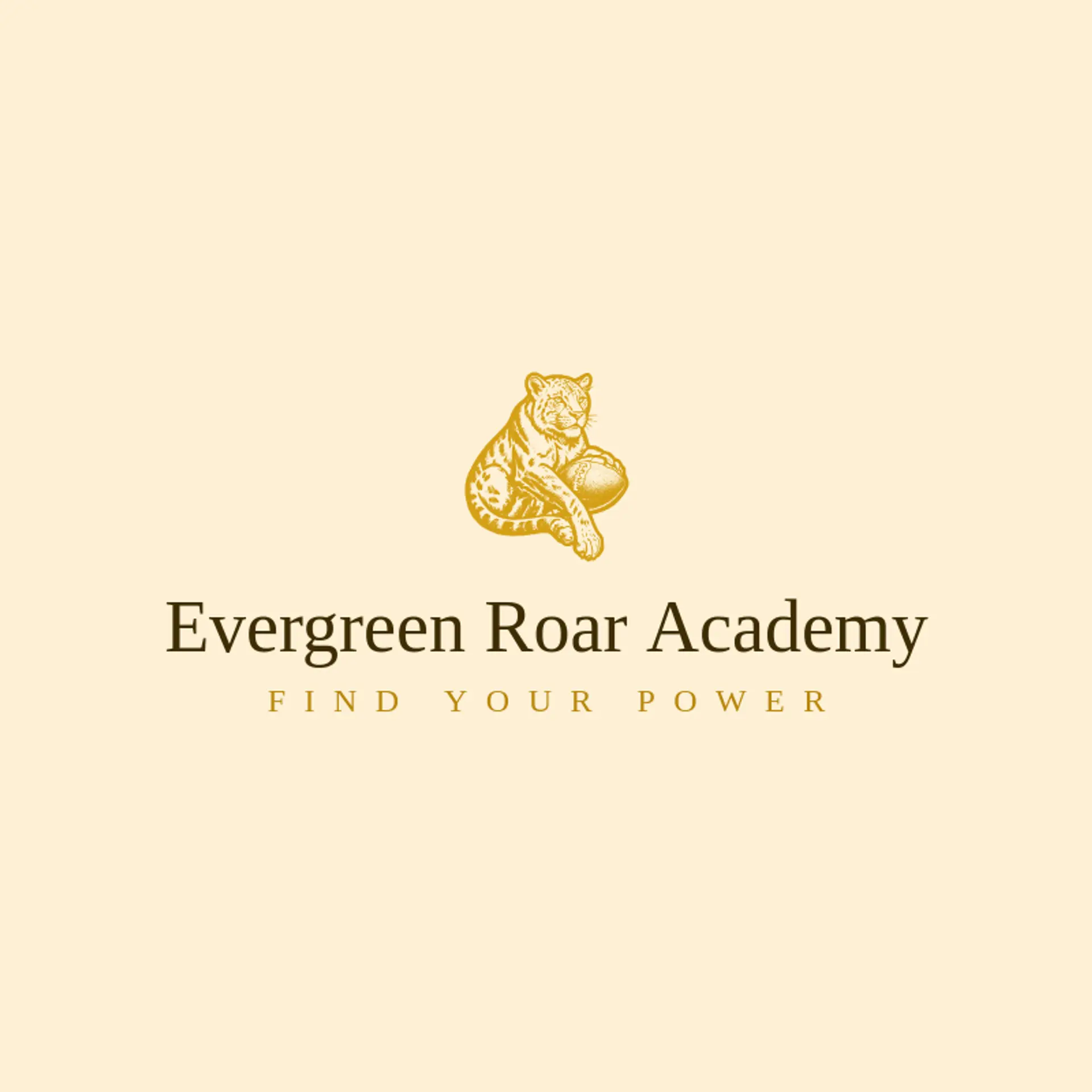 Evergreen Roar Academy logo for cougar