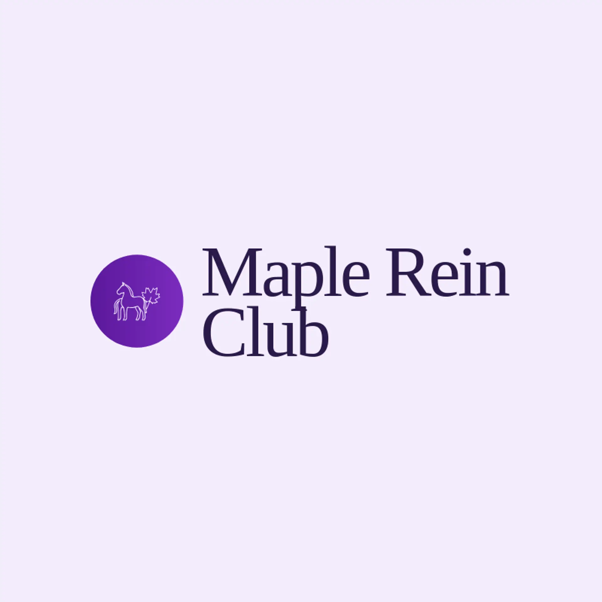 Maple Rein Club logo for polo