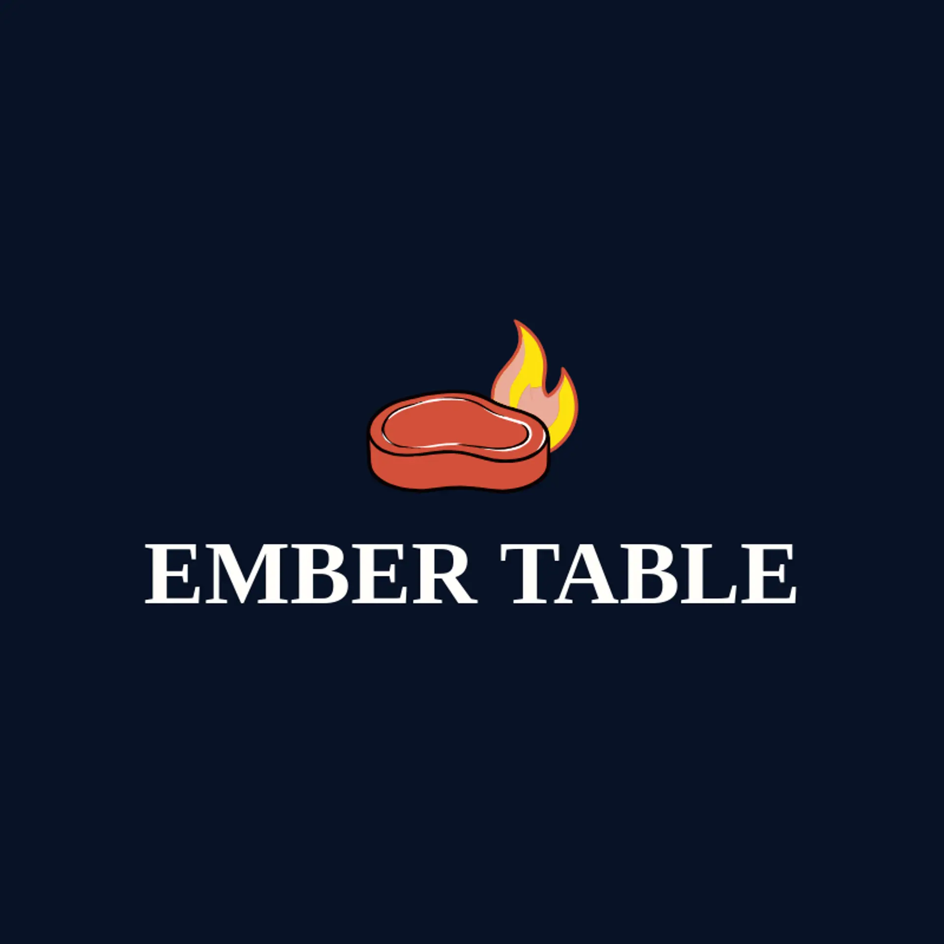 Ember Table logo for steakhouse