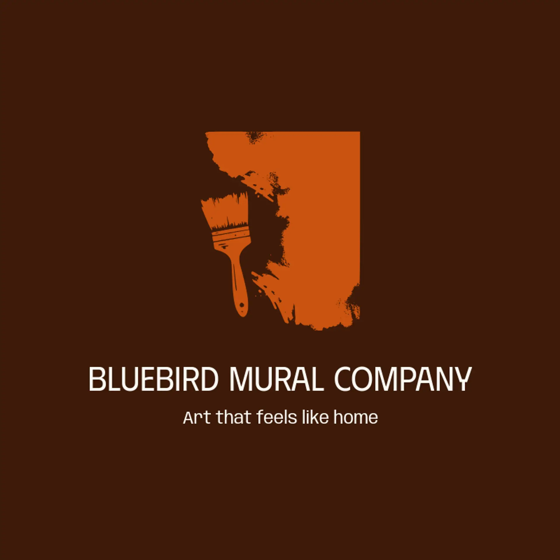 Bluebird Mural Company logo for mural