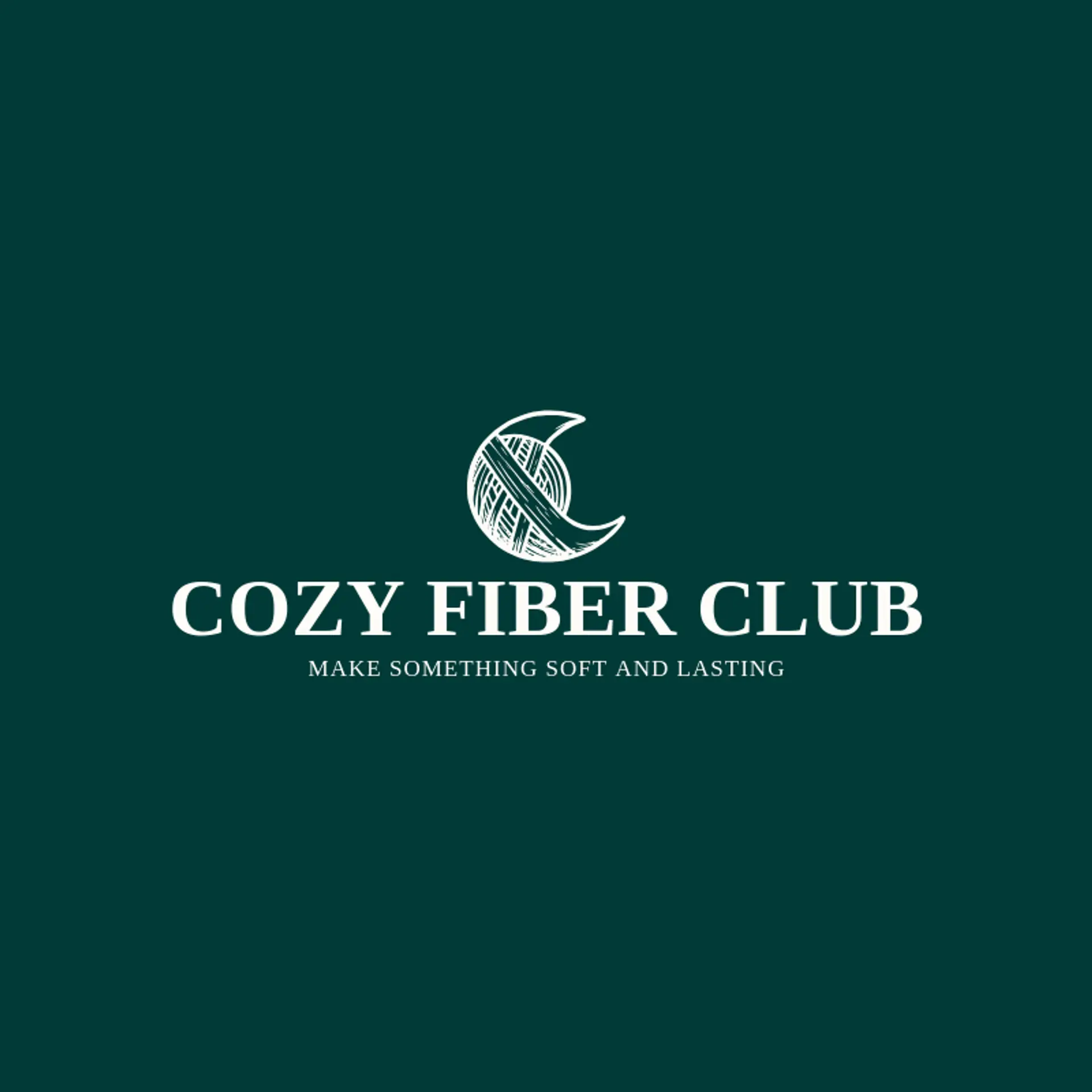 Cozy Fiber Club logo for yarn