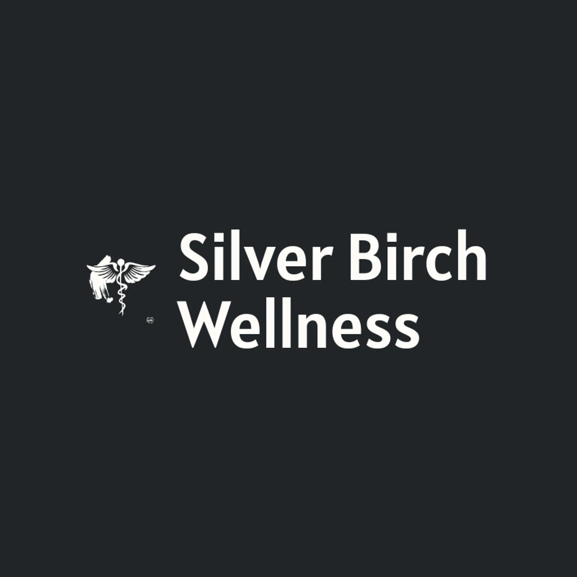 Silver Birch Wellness logo for Caduceus