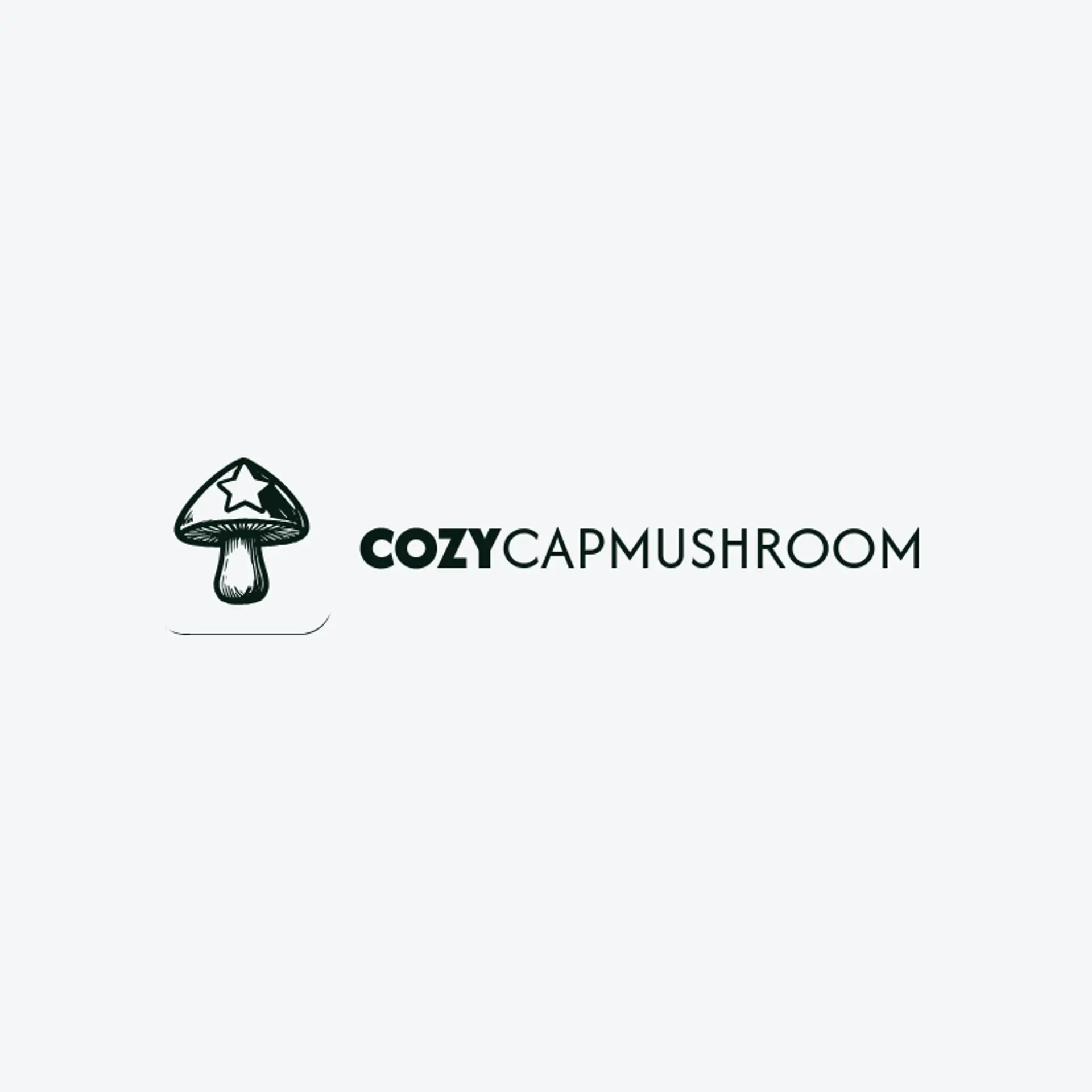 Cozy Cap Mushroom logo for game