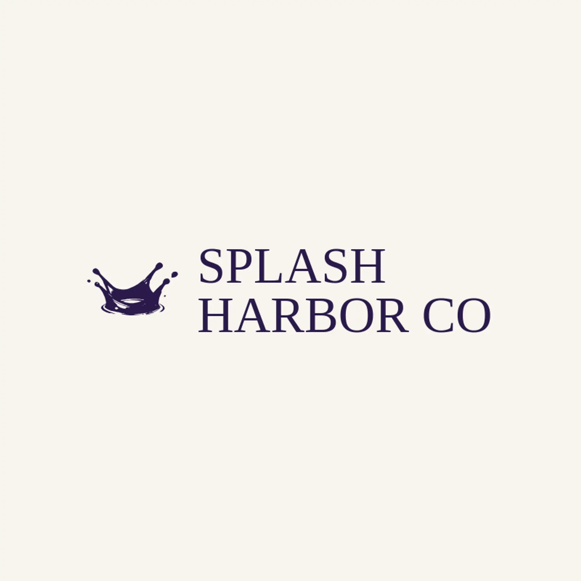 Splash Harbor Co logo for water park