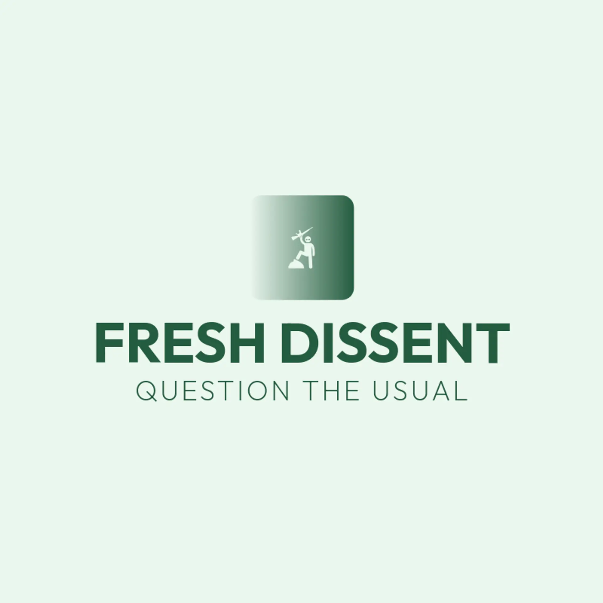 Fresh Dissent logo for rebel