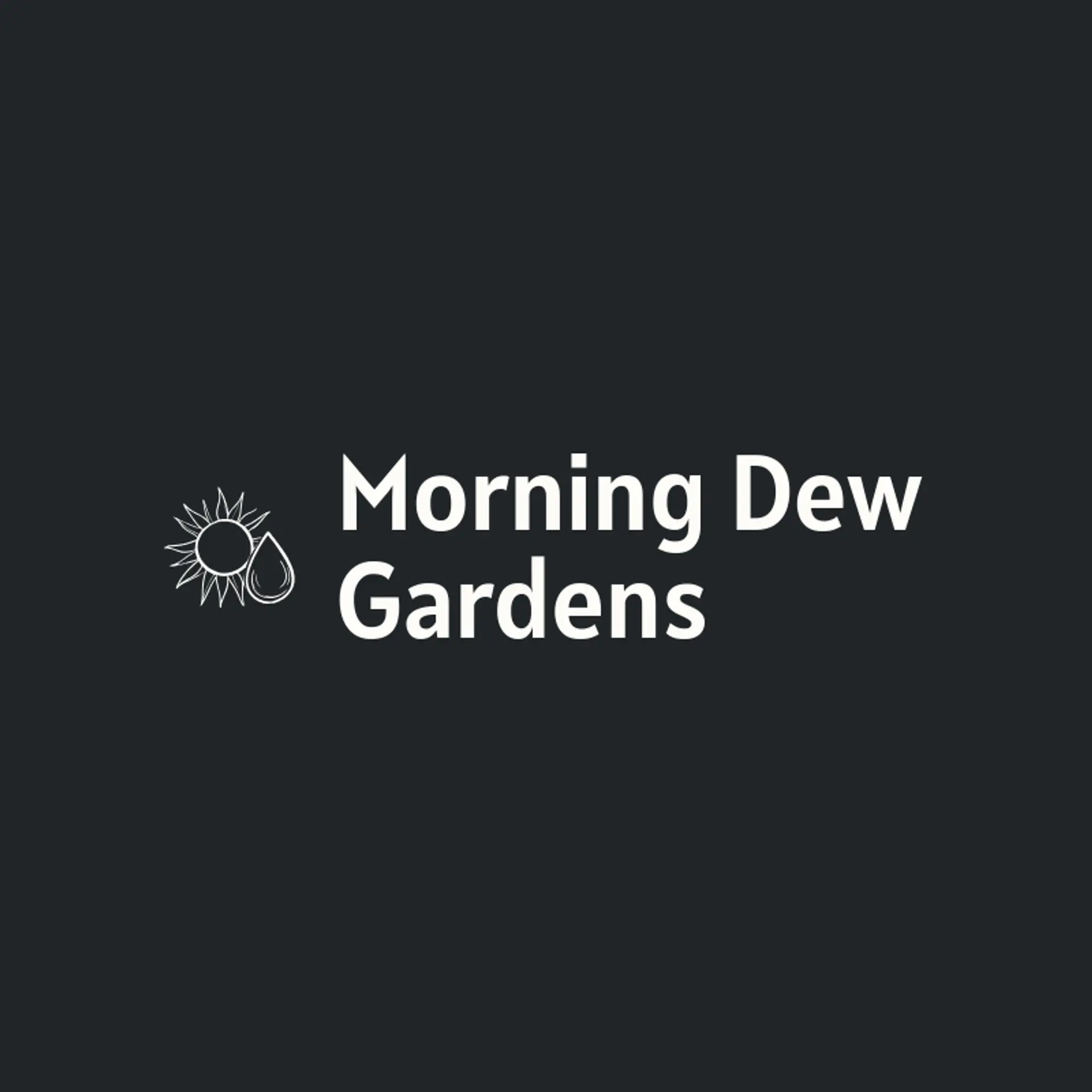 Morning Dew Gardens logo for garden