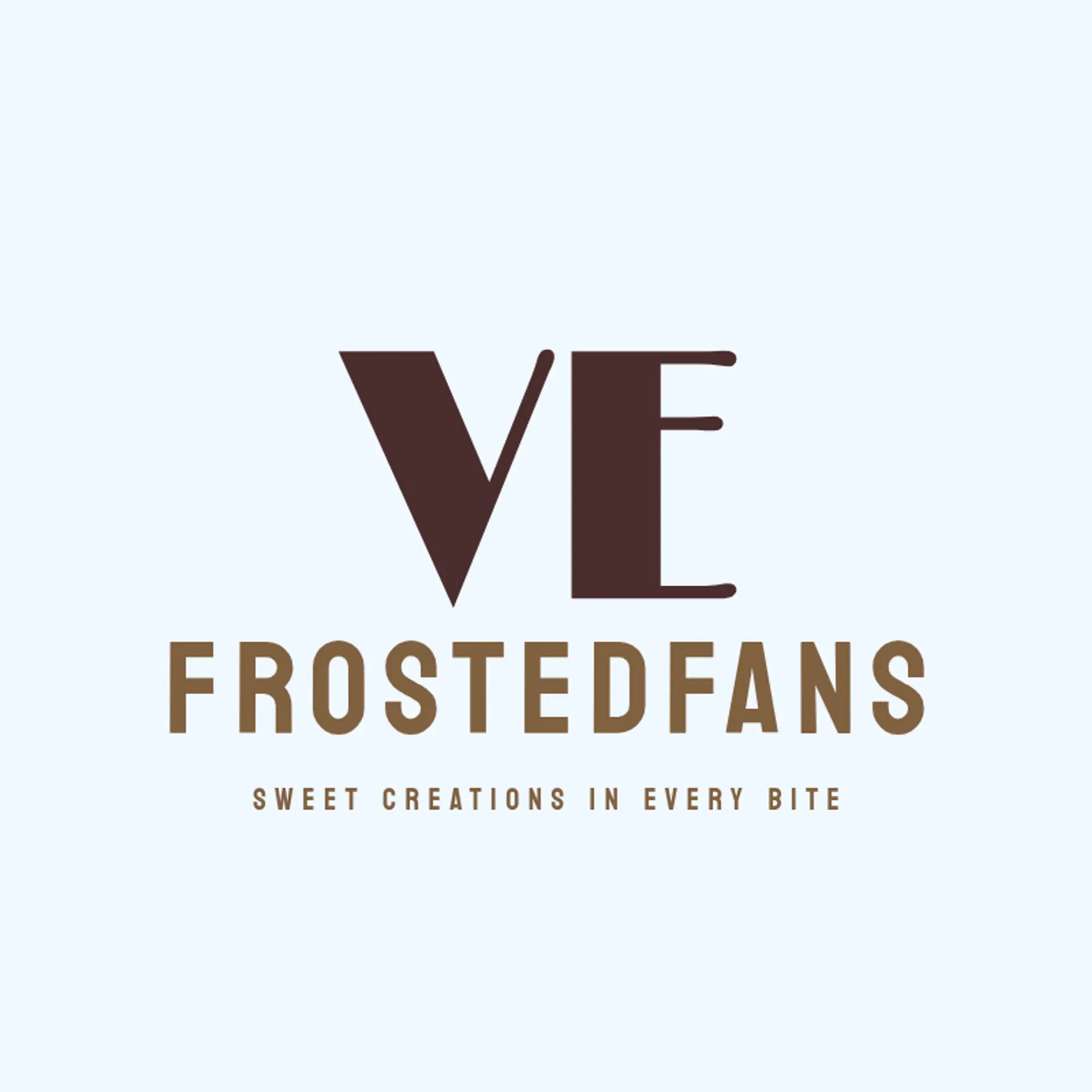 FrostedFans logo for creative bakery