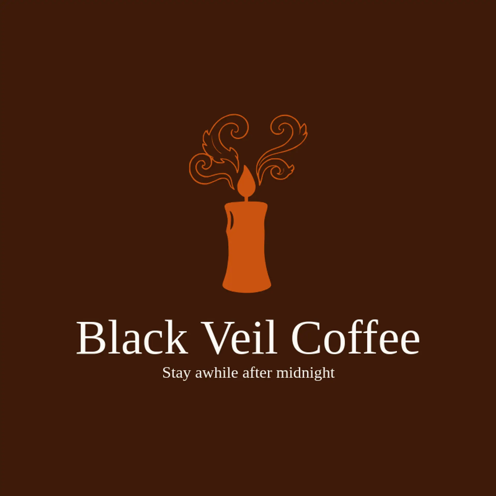 Black Veil Coffee logo for goth