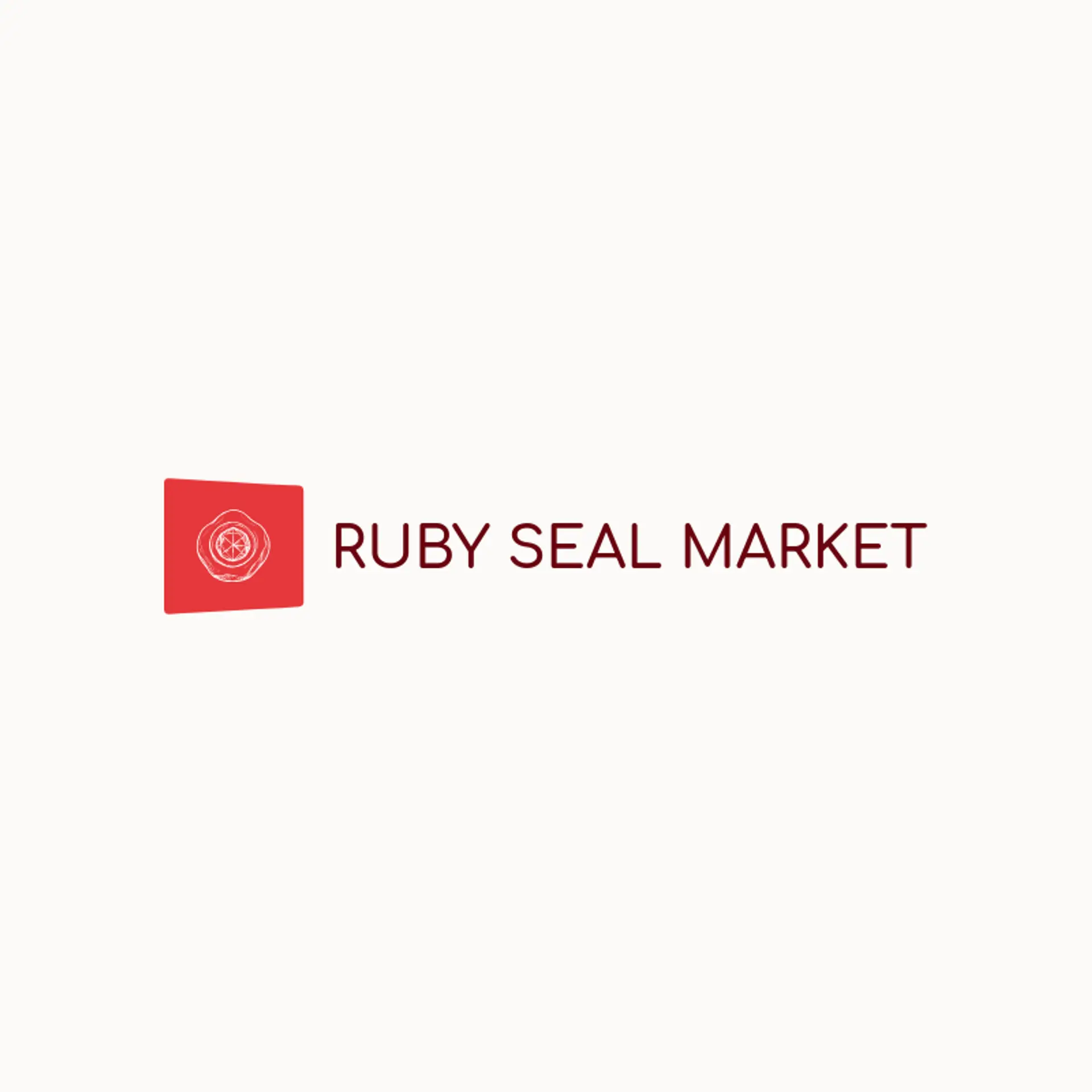 Ruby Seal Market logo for stamp