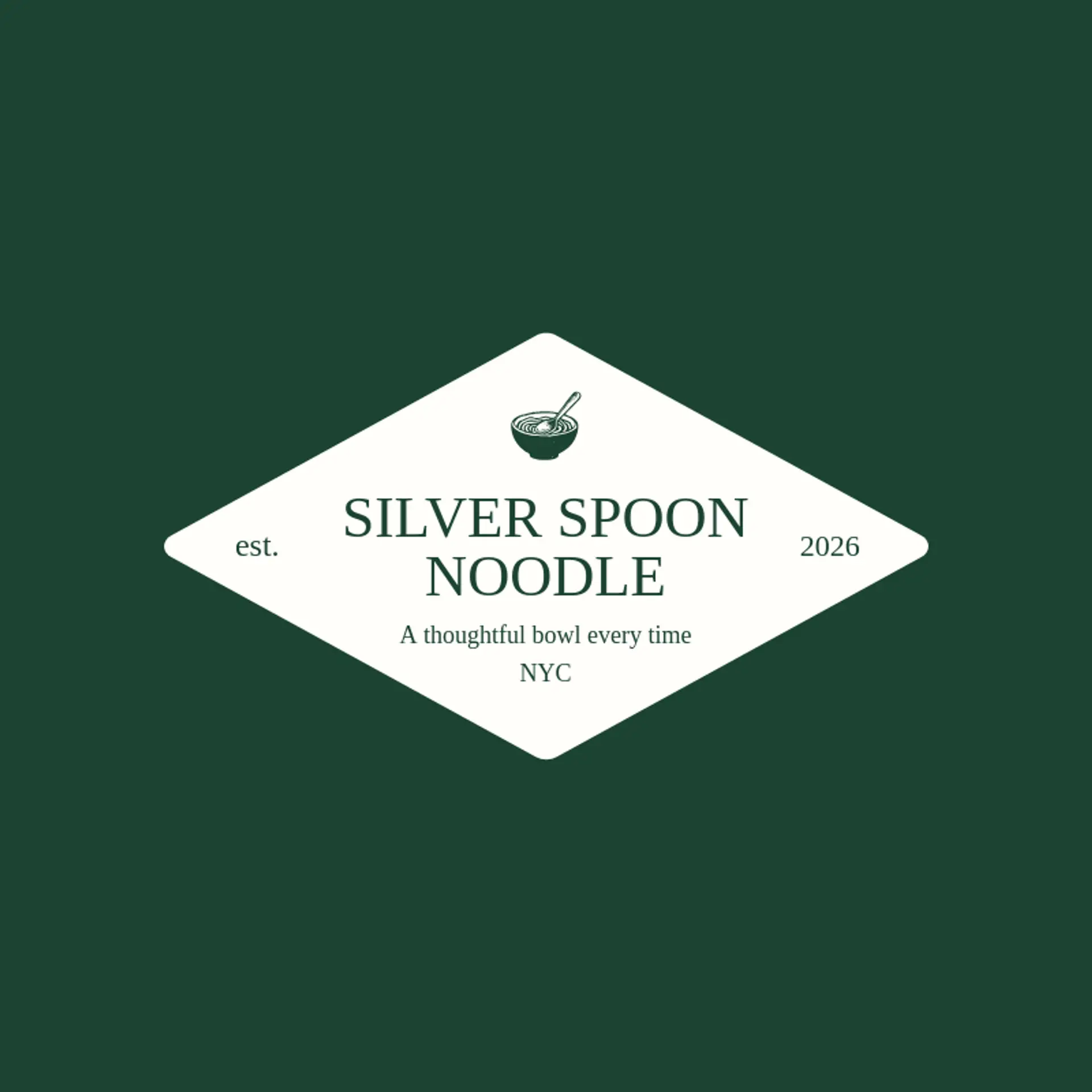 Silver Spoon Noodle logo for noodle