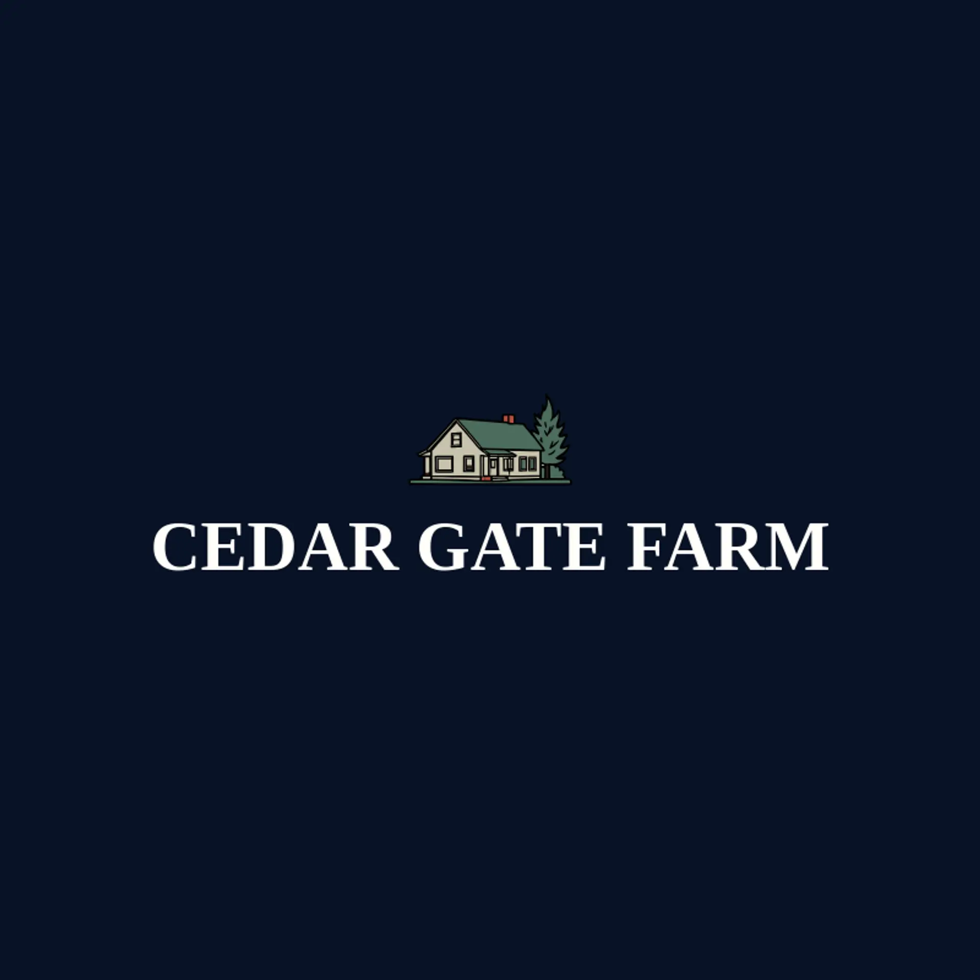 Cedar Gate Farm logo for homestead