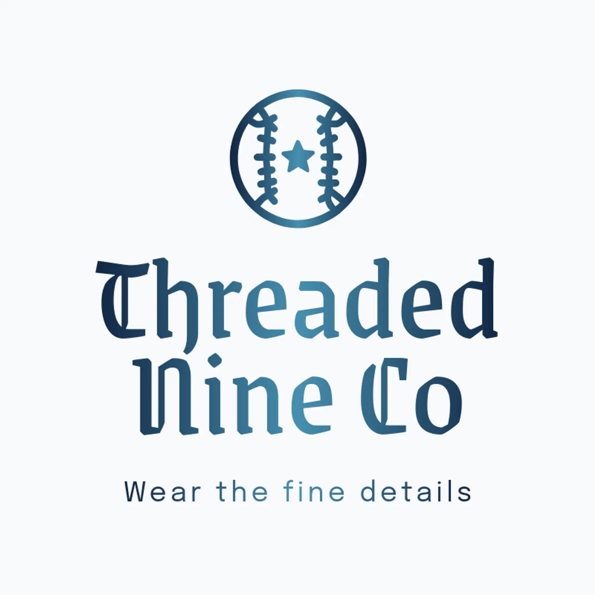 Threaded Nine Co logo for baseball hat