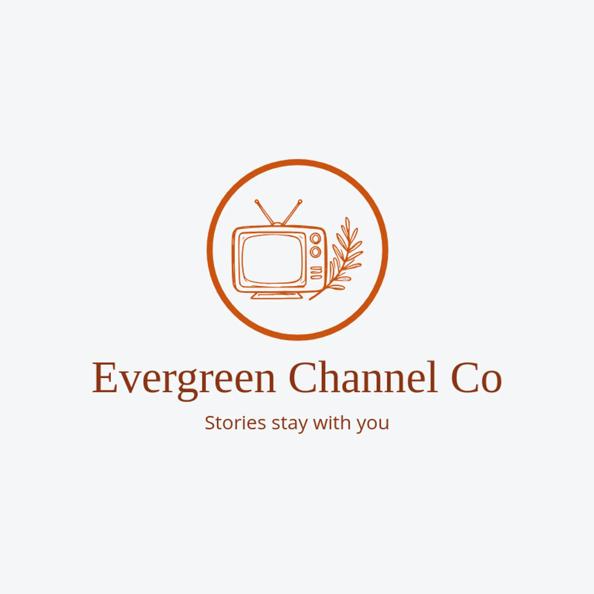 Evergreen Channel Co logo for television