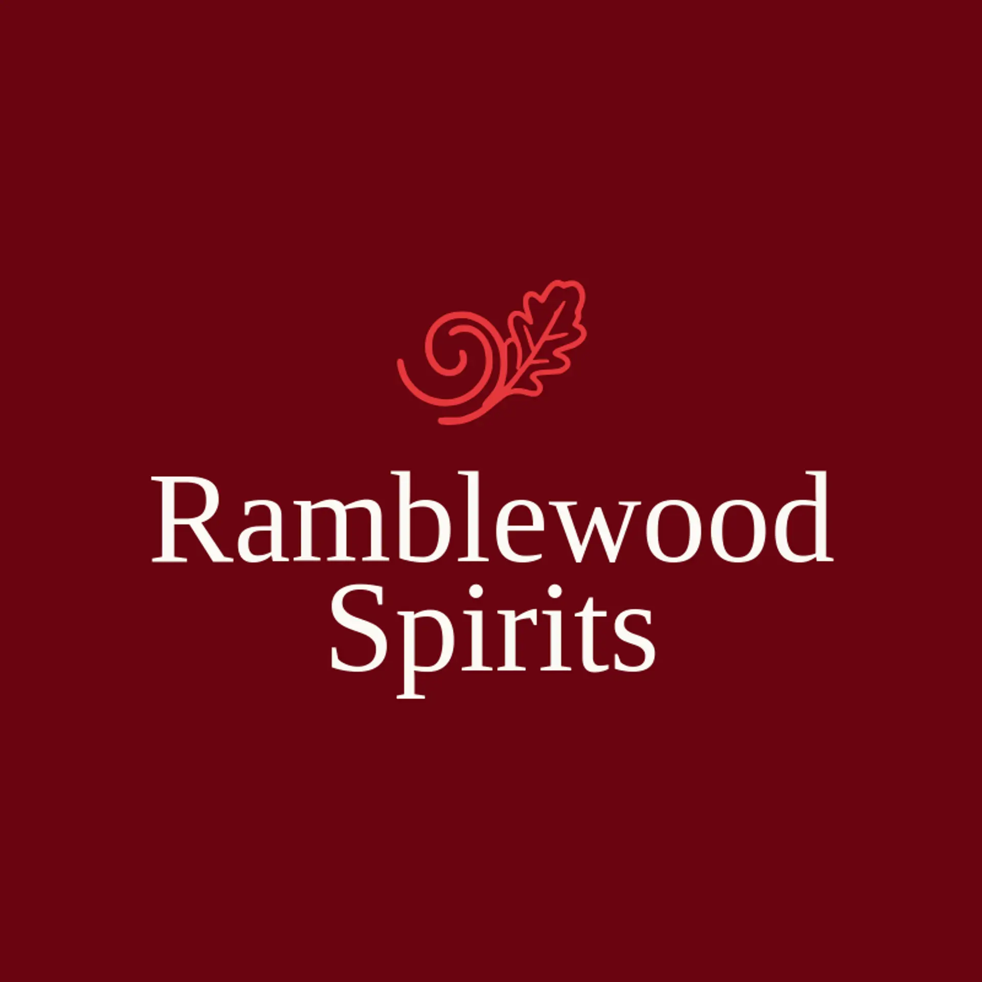 Ramblewood Spirits logo for bourbon