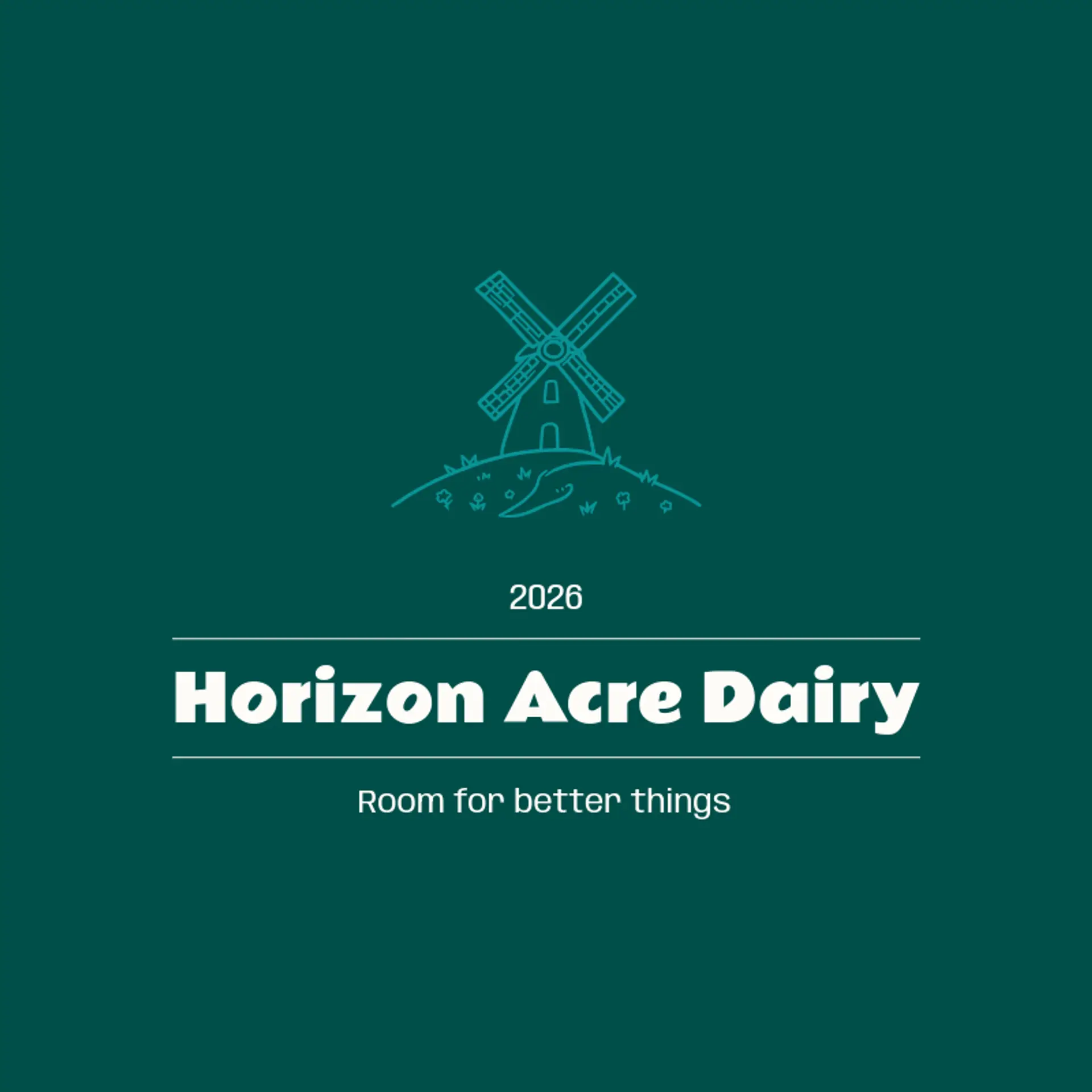 Horizon Acre Dairy logo for dairy