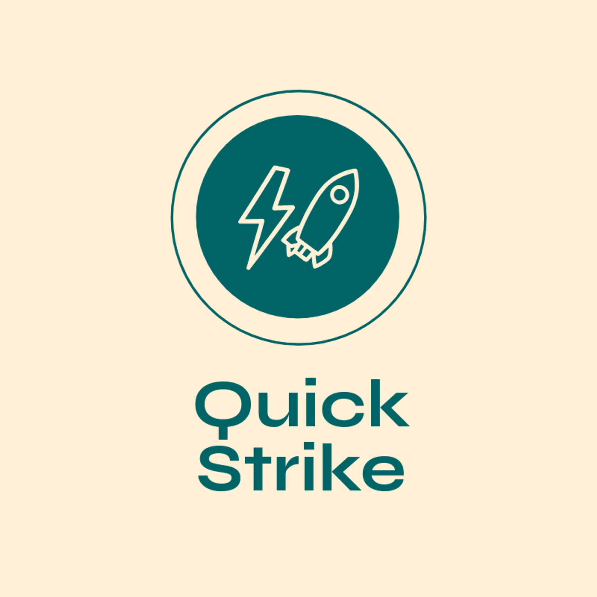 Quick Strike logo for superhero