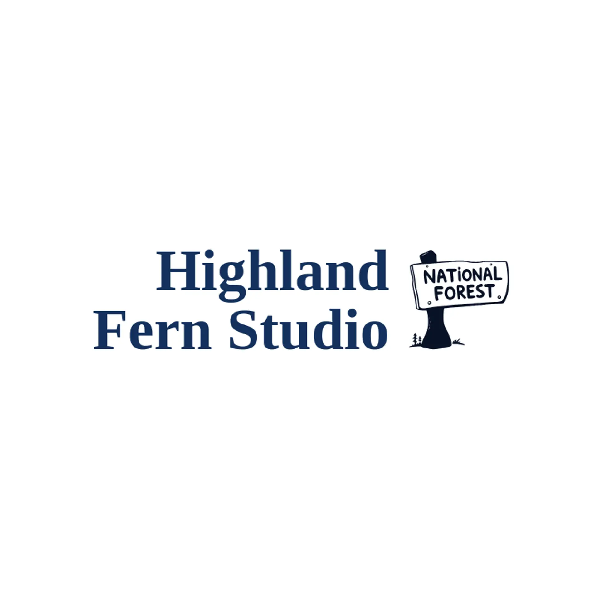 Highland Fern Studio logo for national park