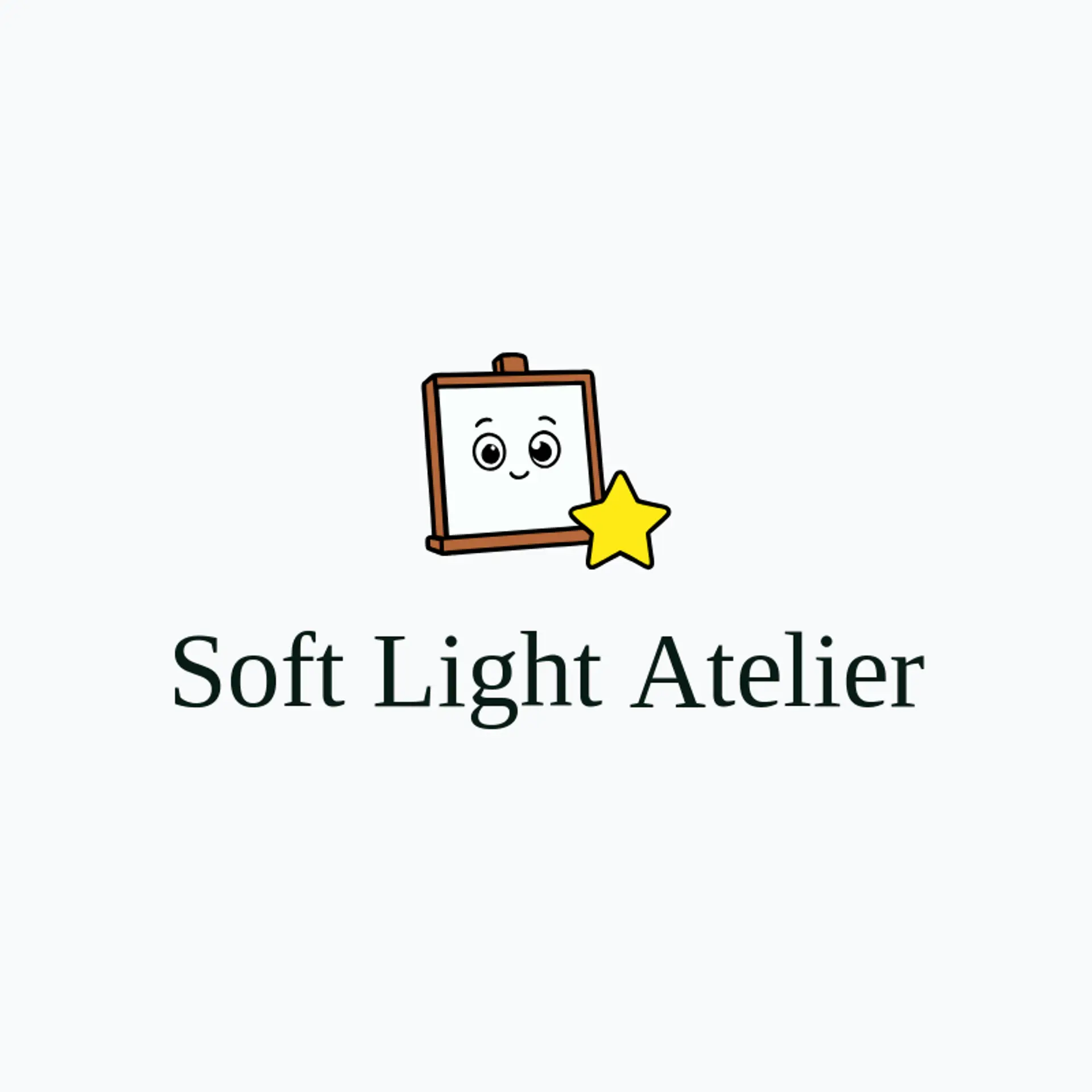 Soft Light Atelier logo for canvas