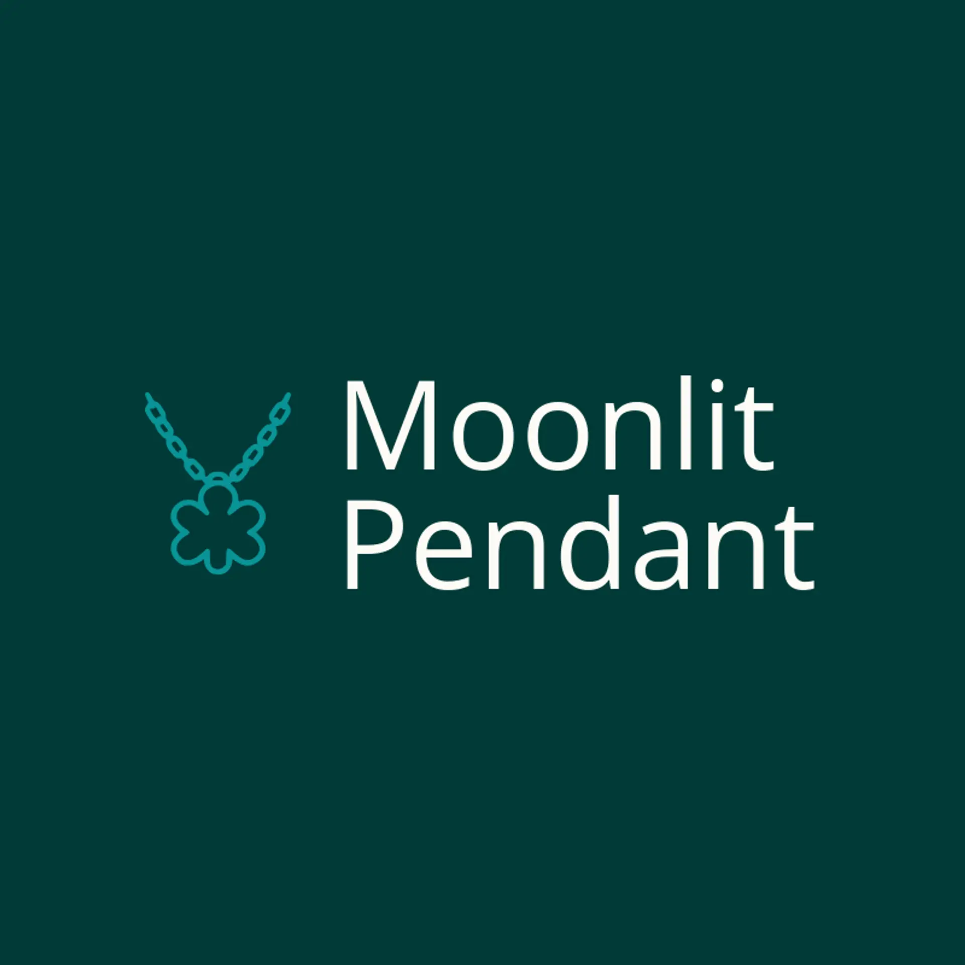 Moonlit Pendant logo for necklace