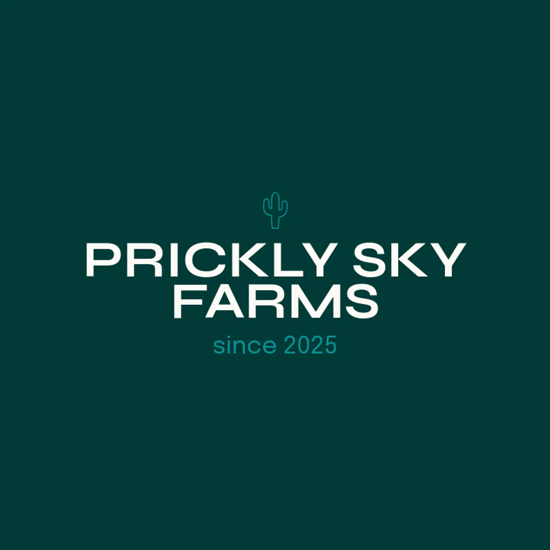 Prickly Sky Farms logo for cactus