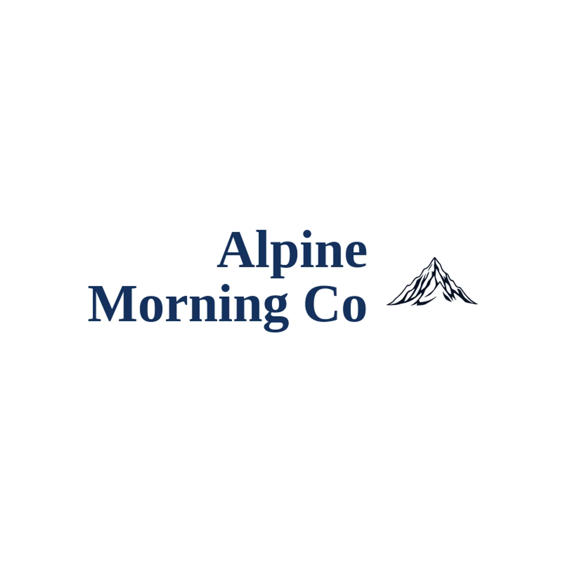 Alpine Morning Co logo for alpine