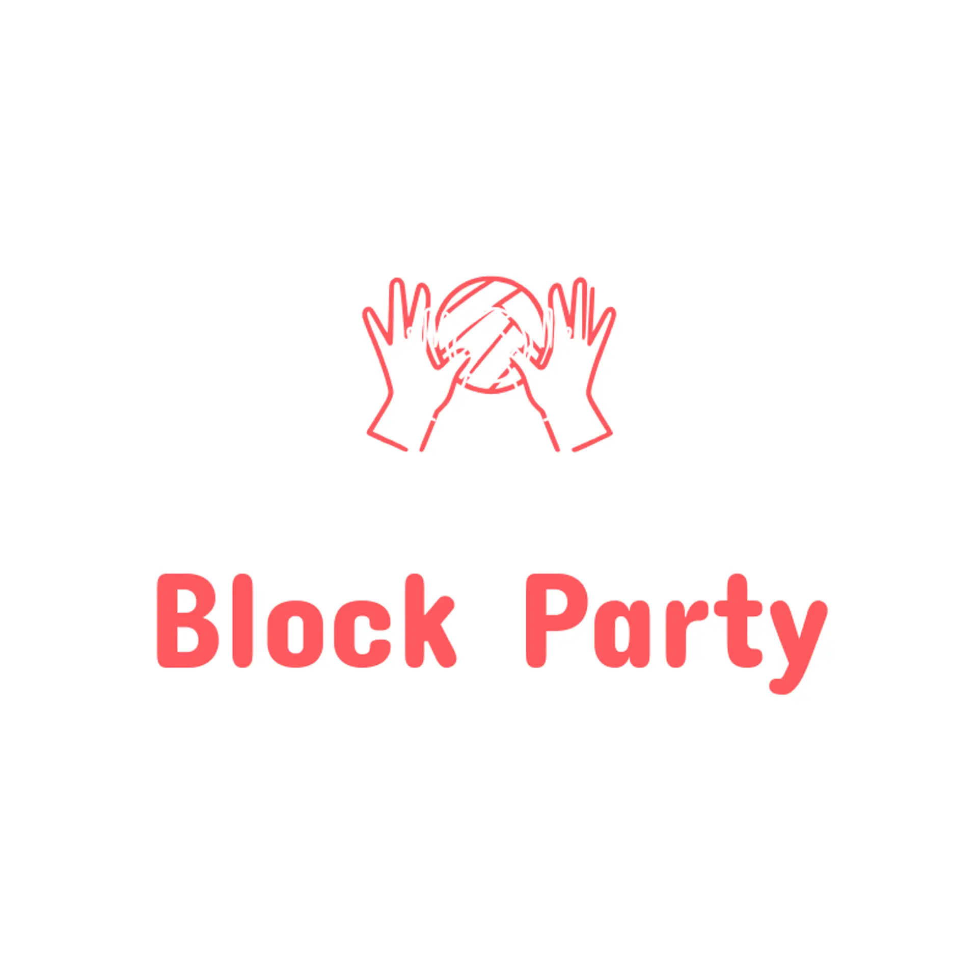 Block Party logo for volleyball