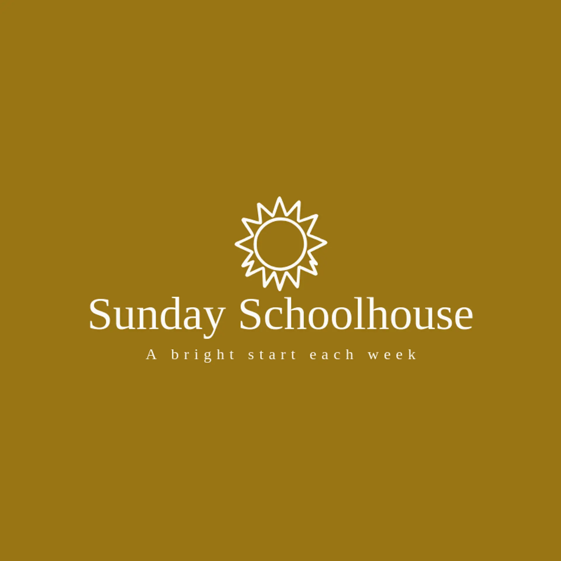 Sunday Schoolhouse logo for class