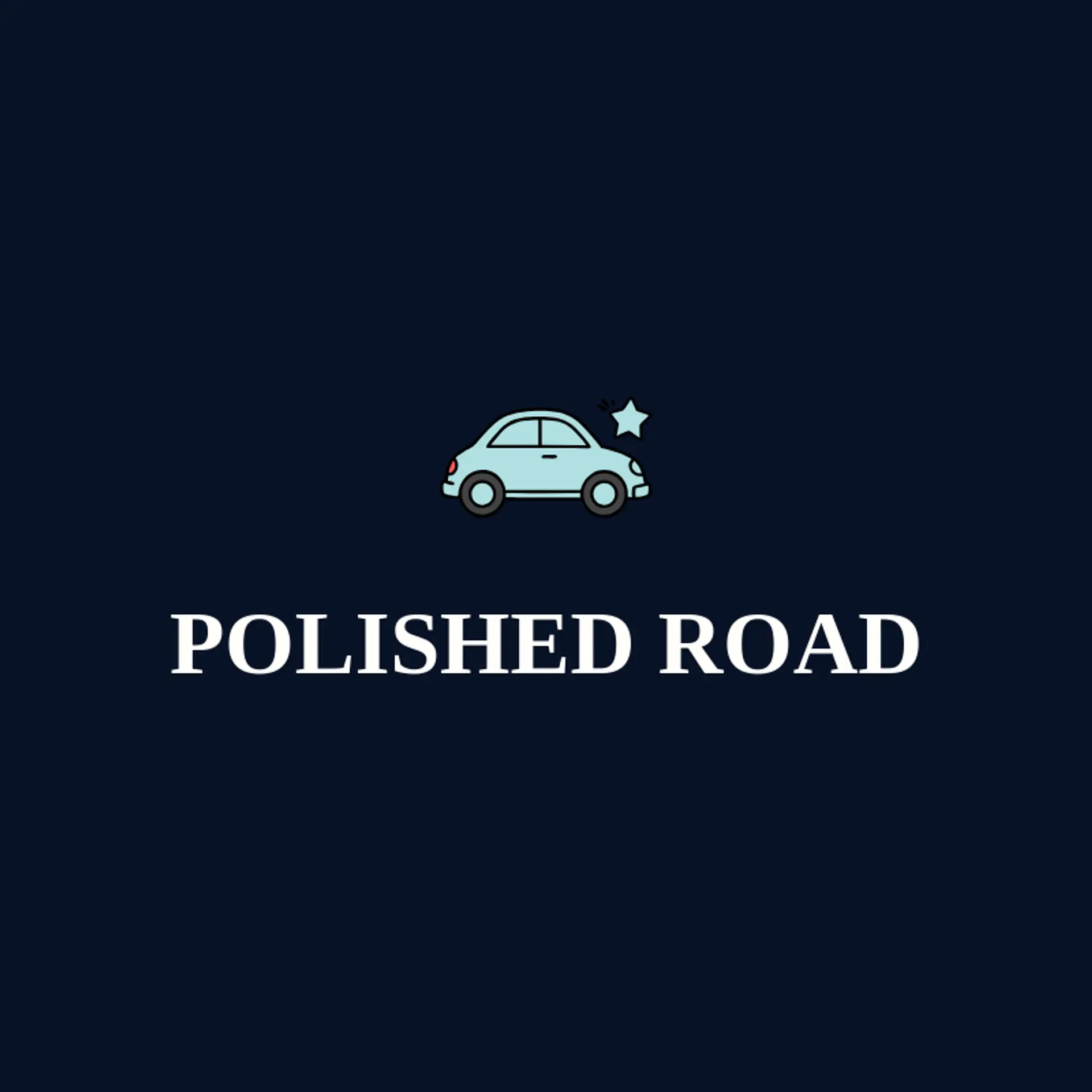 Polished Road logo for auto detailing