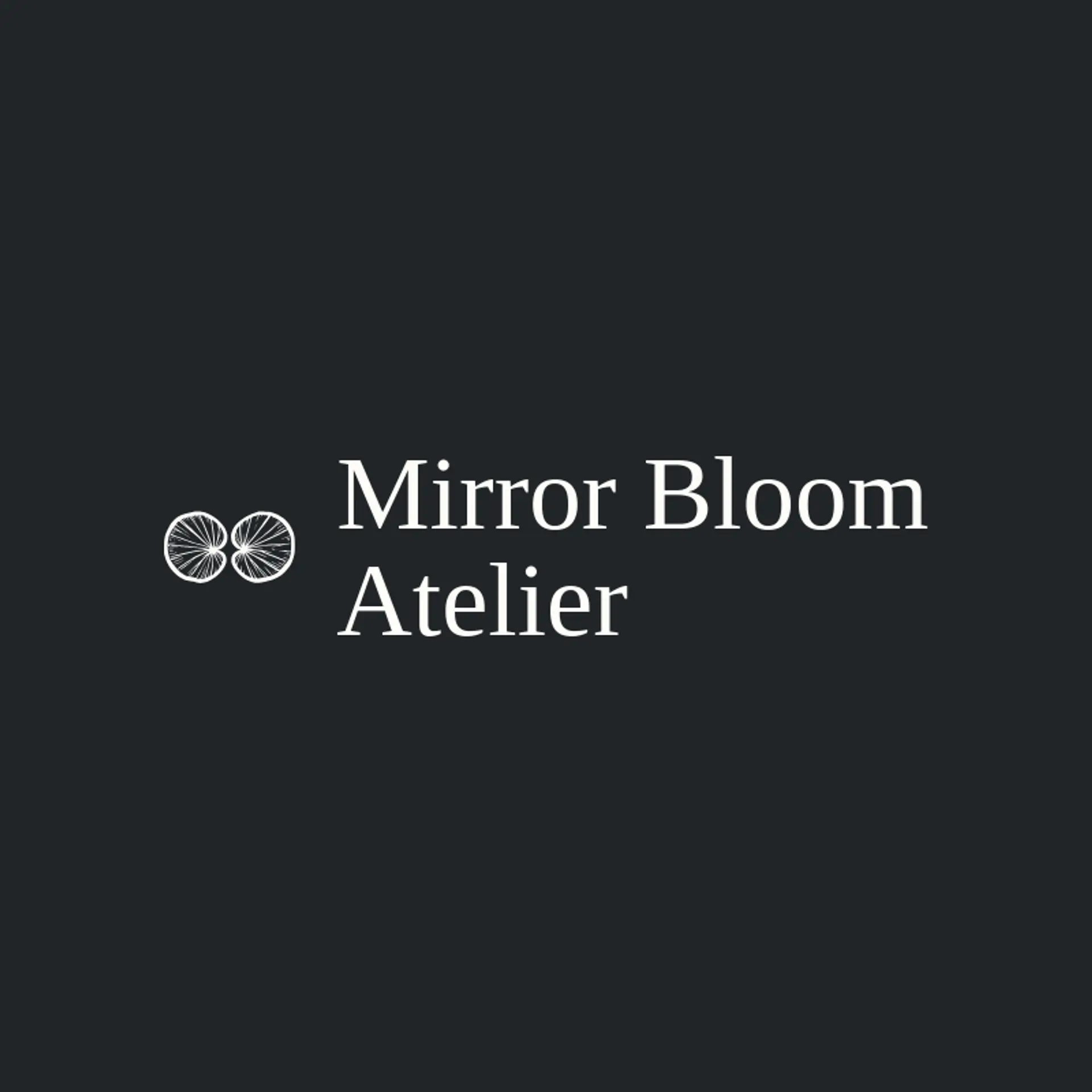 Mirror Bloom Atelier logo for symmetry