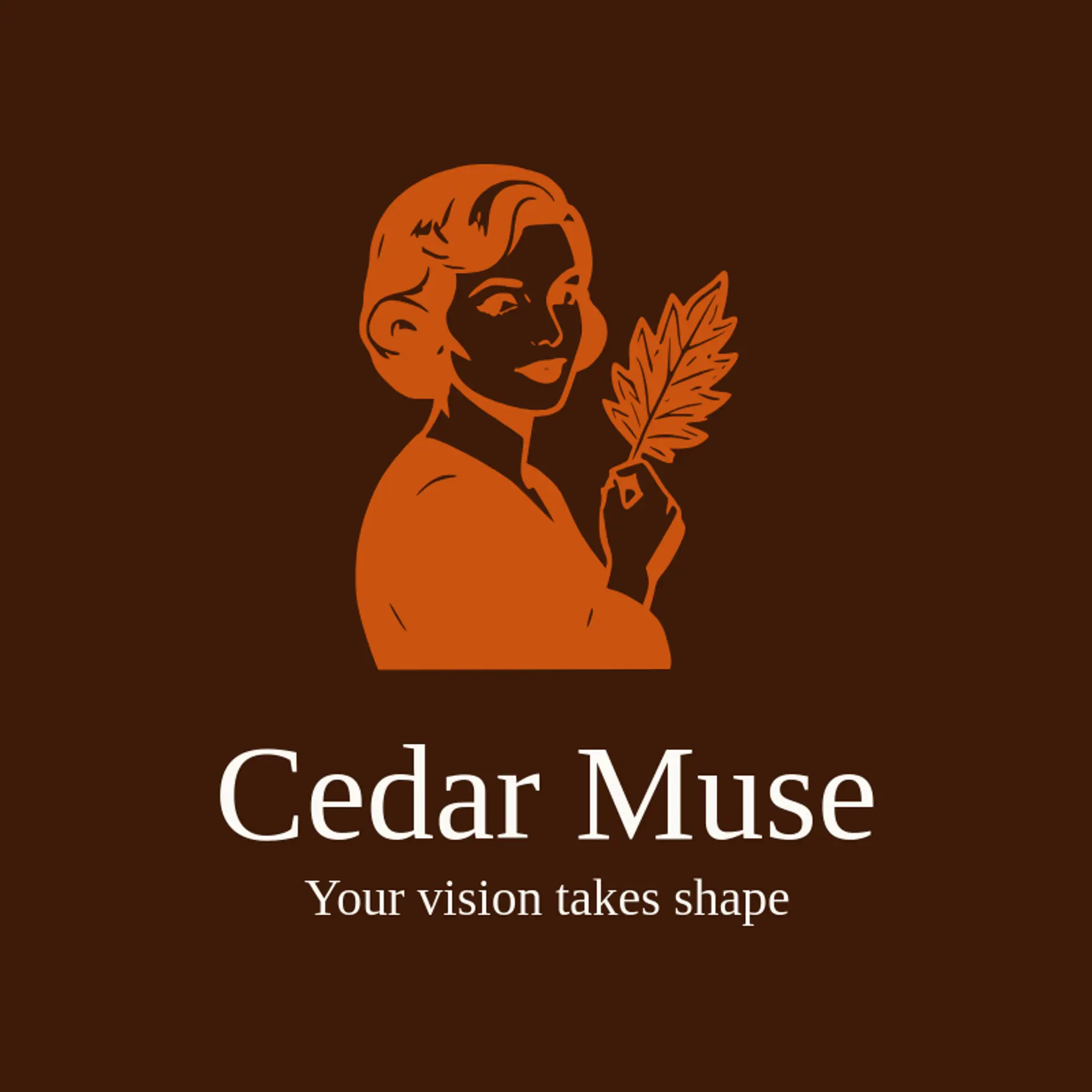 Cedar Muse logo for woman