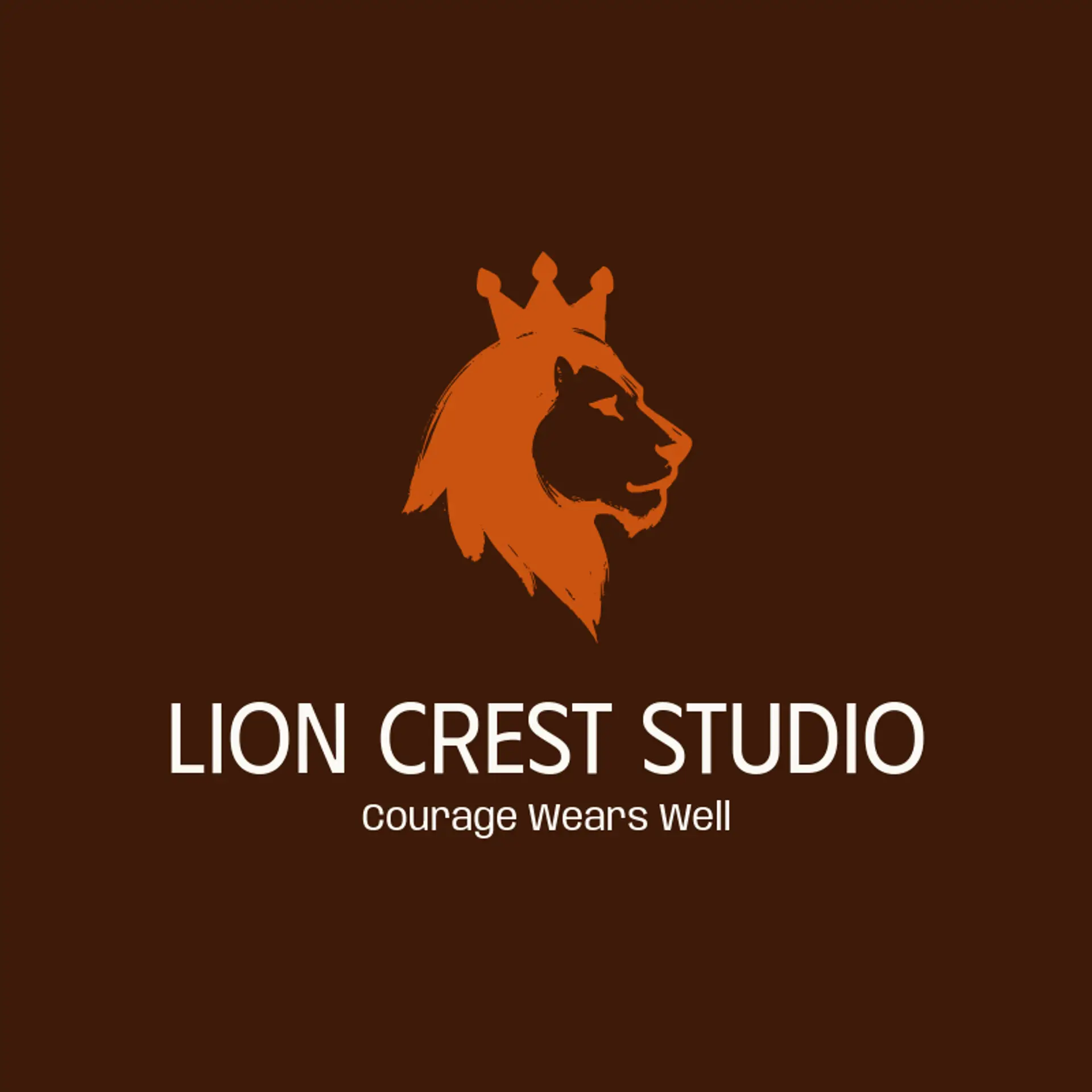 Lion Crest Studio logo for royal