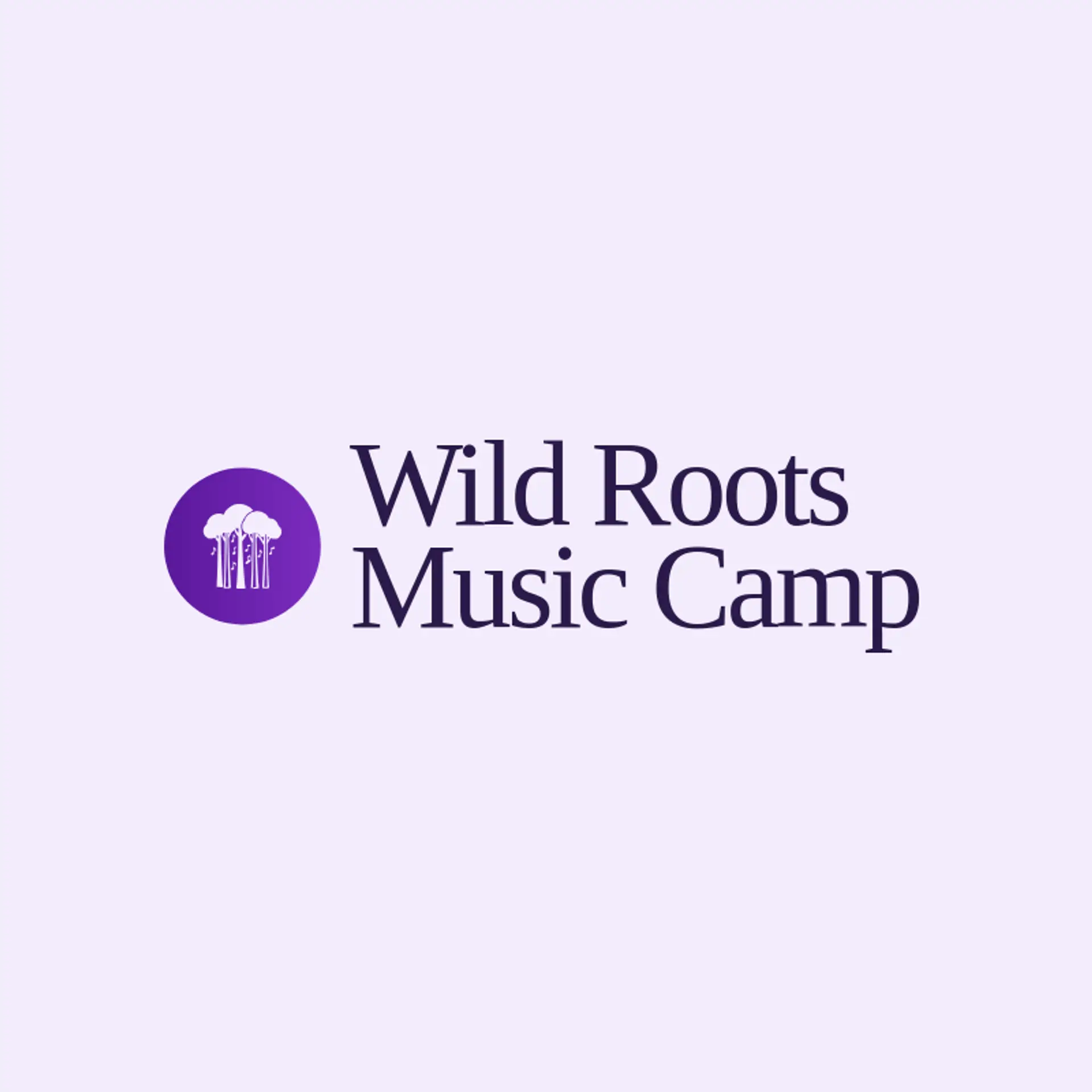 Wild Roots Music Camp logo for forest