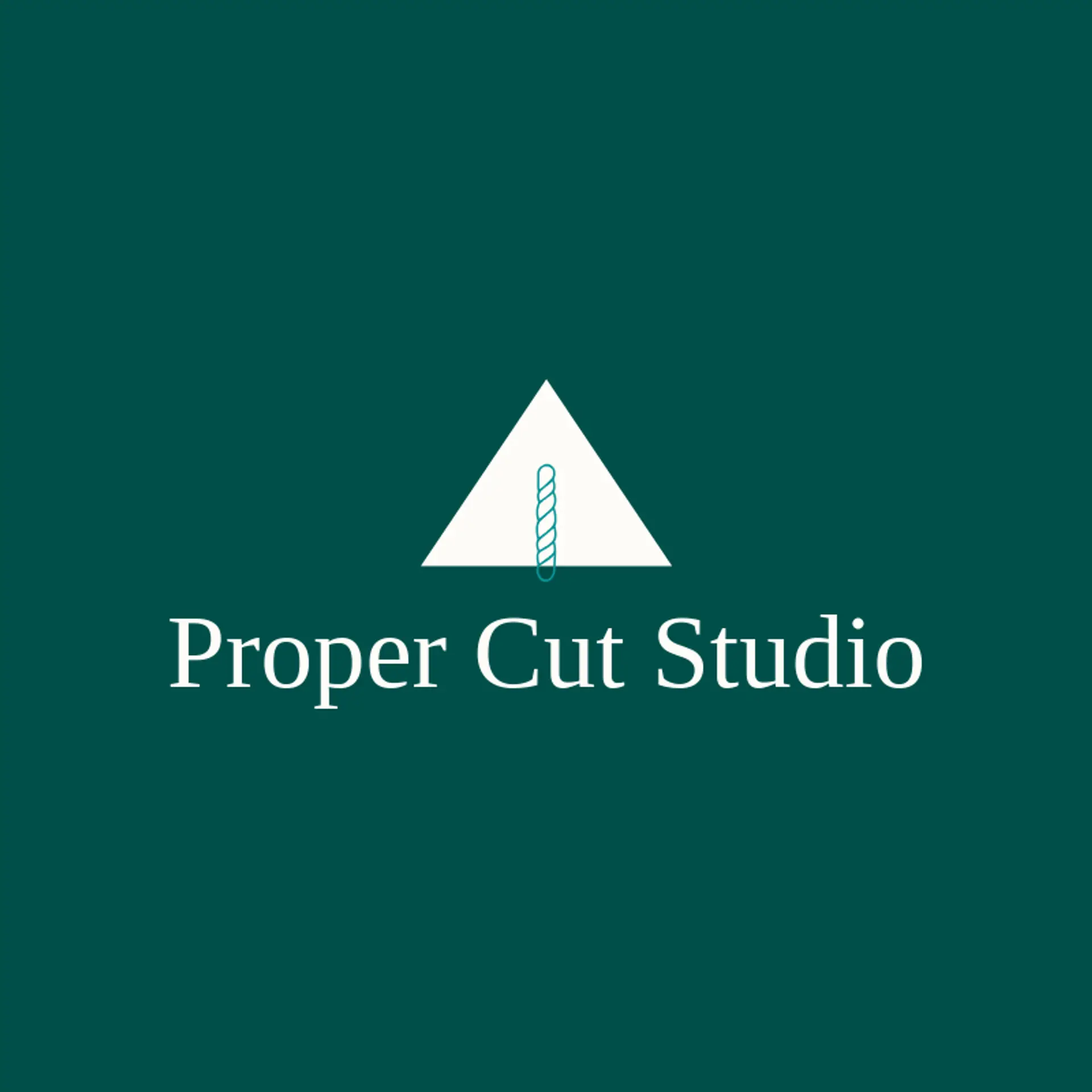 Proper Cut Studio logo for barber pole