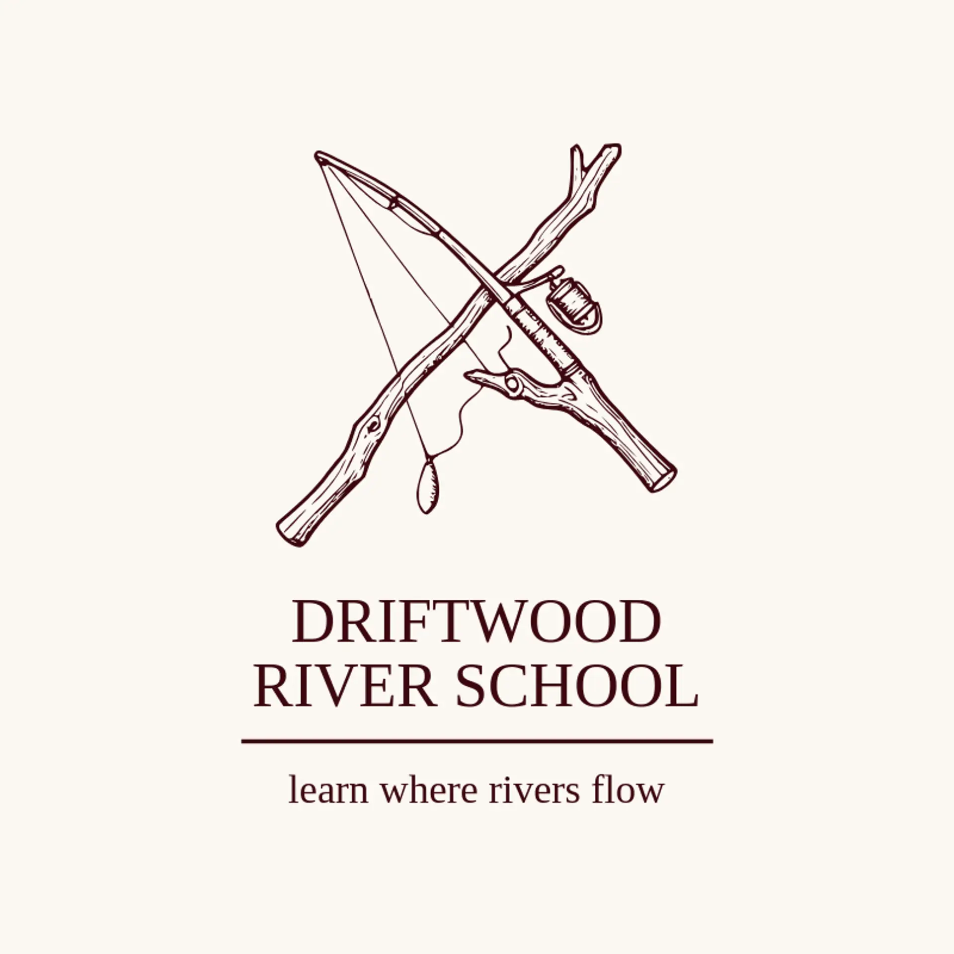 Driftwood River School logo for fly fishing
