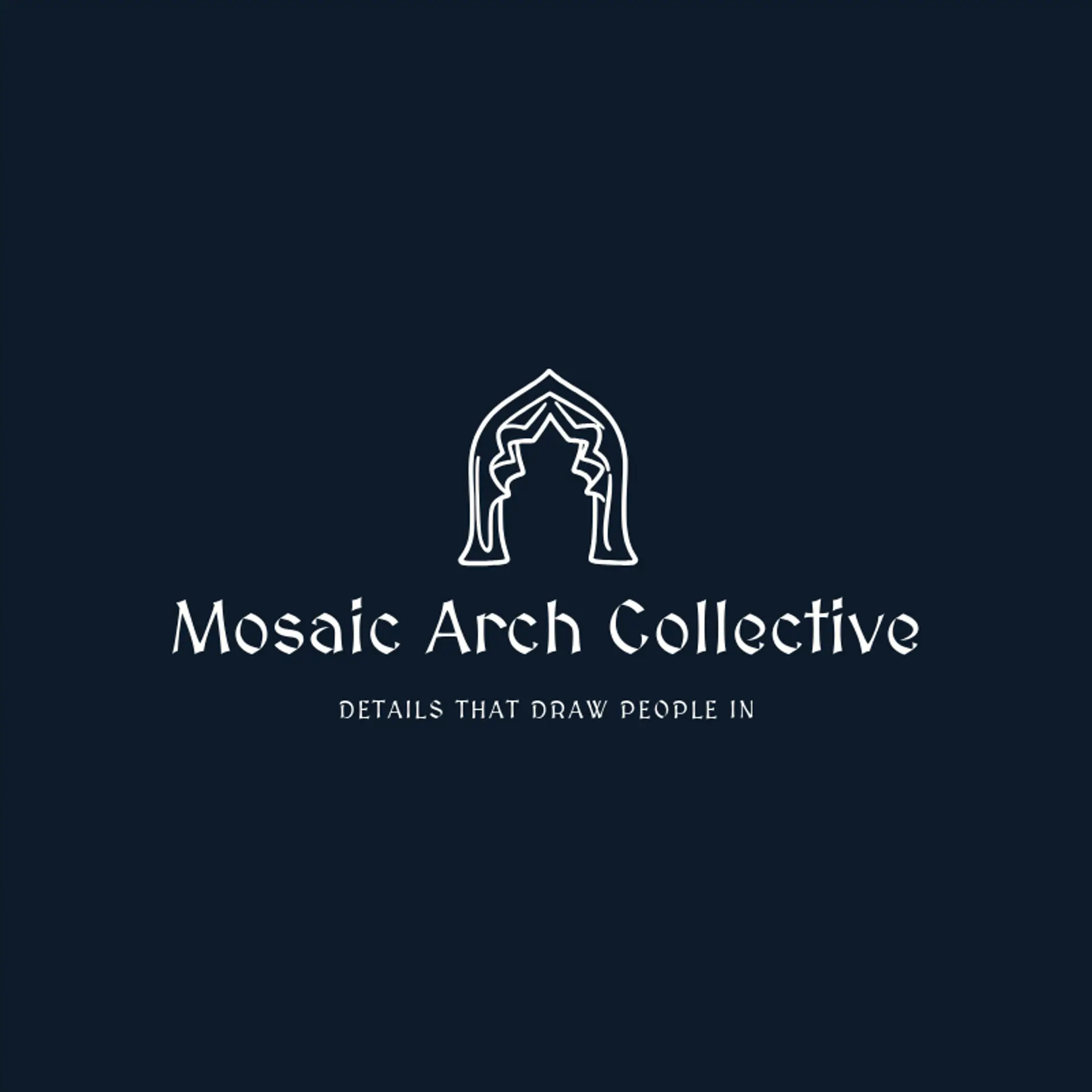 Mosaic Arch Collective logo for arabic