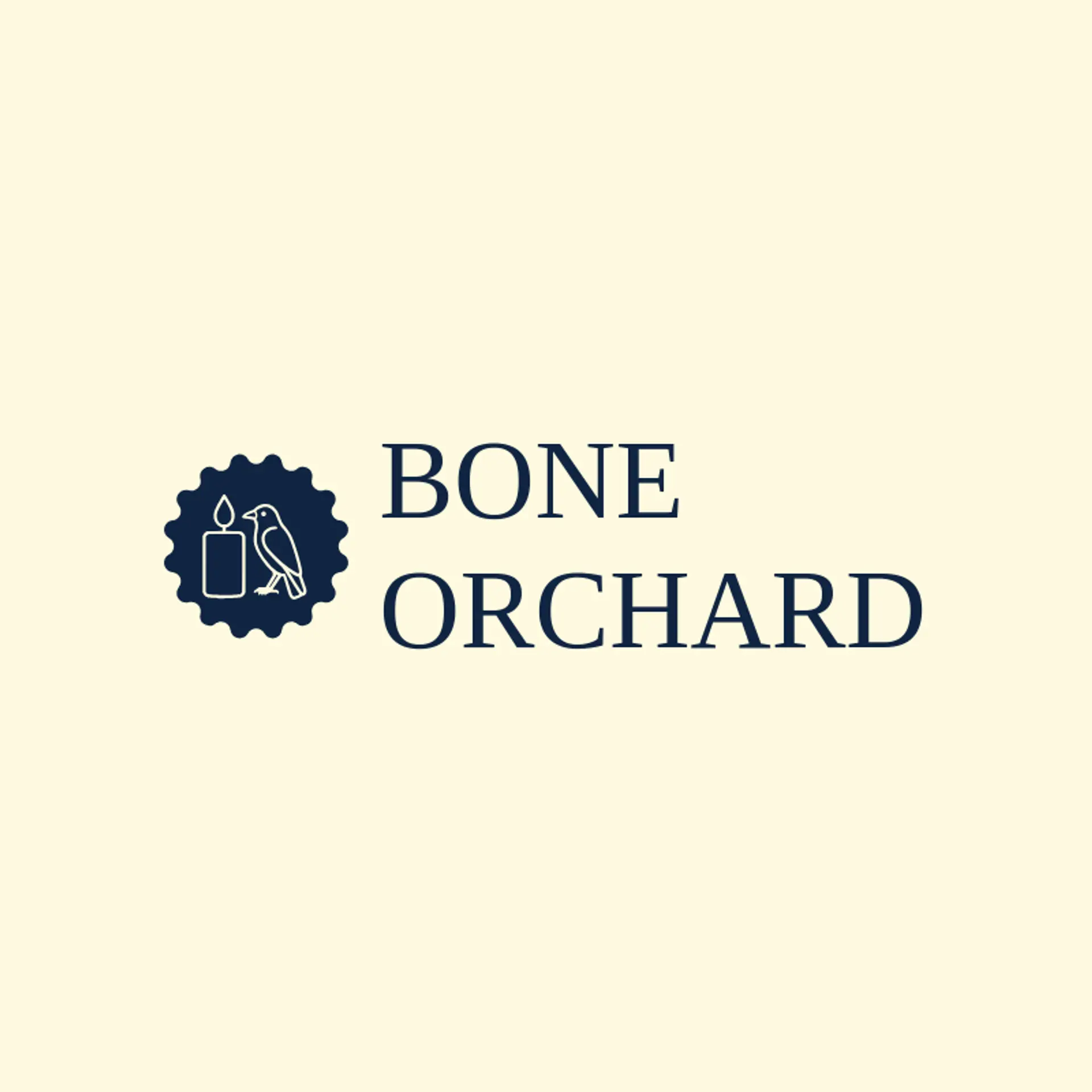 Bone Orchard logo for horror