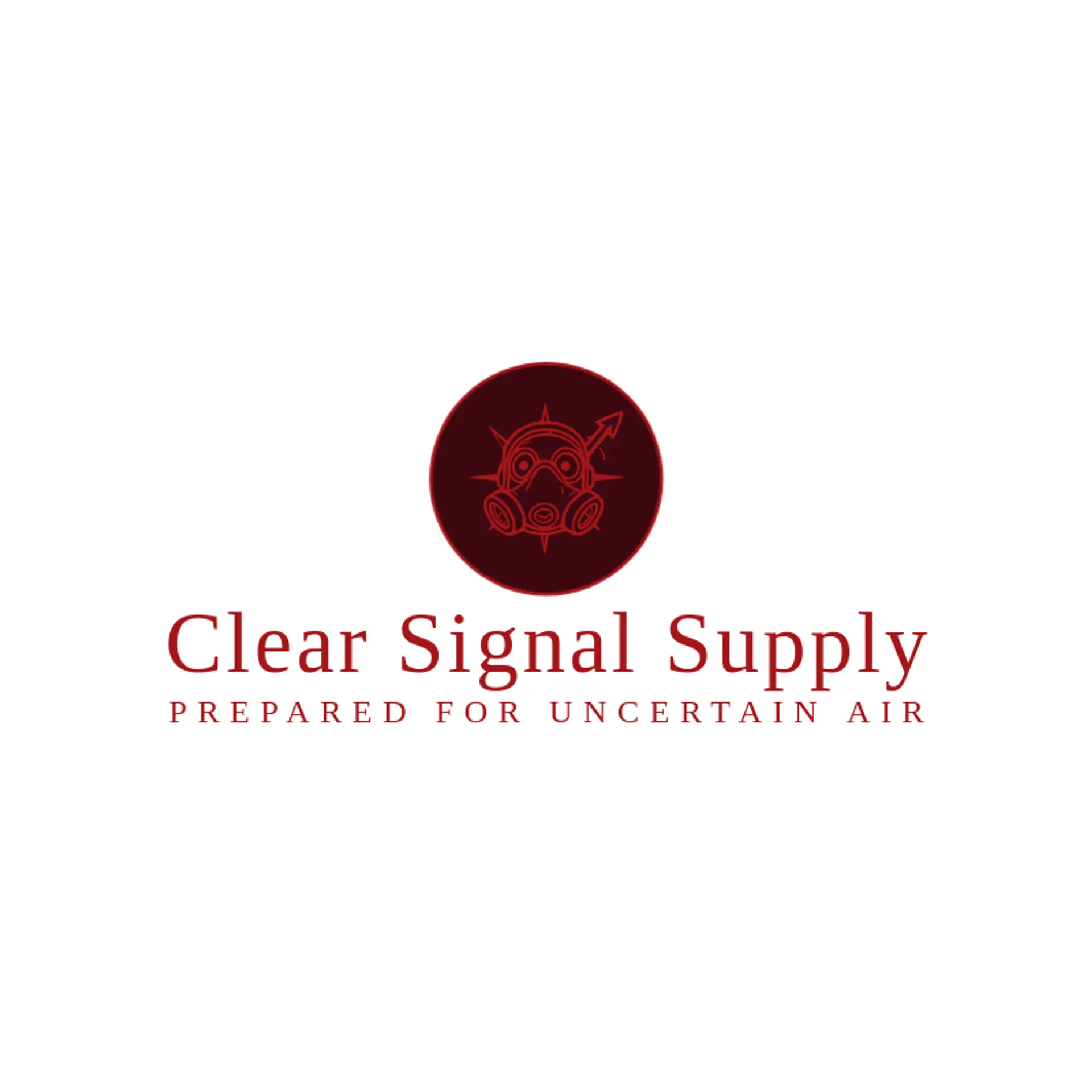 Clear Signal Supply logo for gas mask
