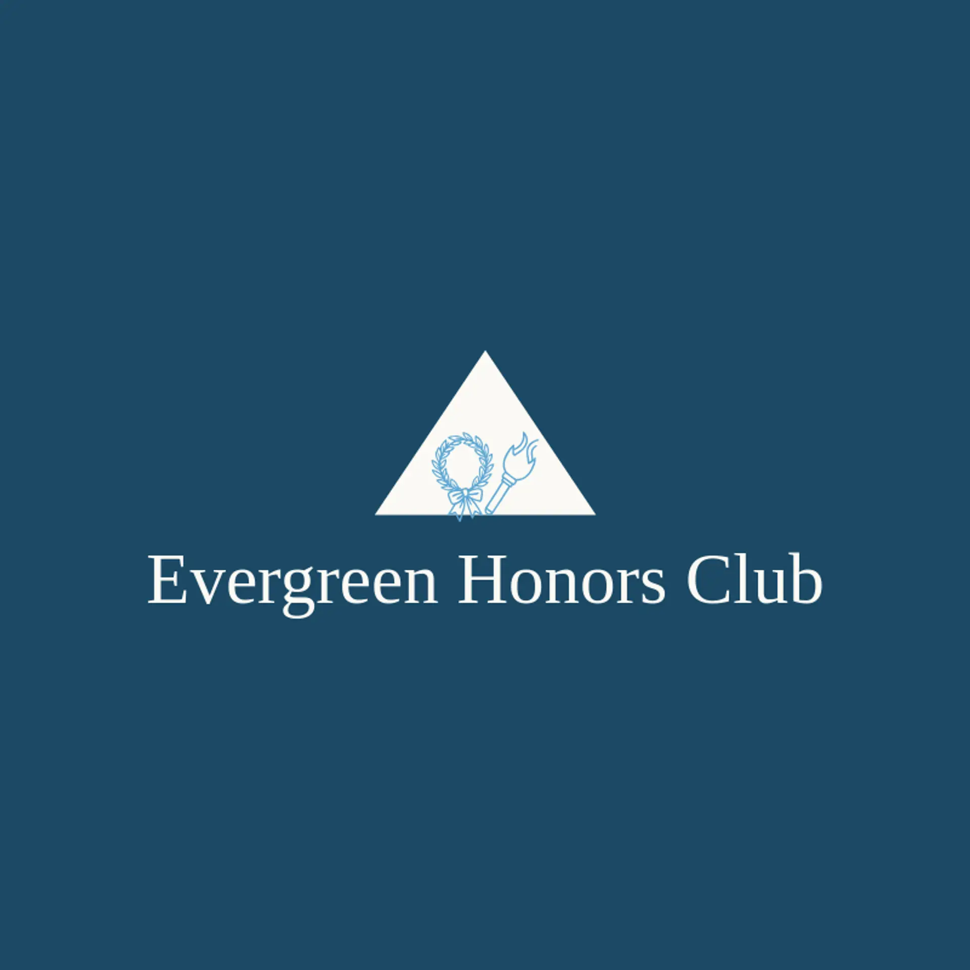 Evergreen Honors Club logo for graduation