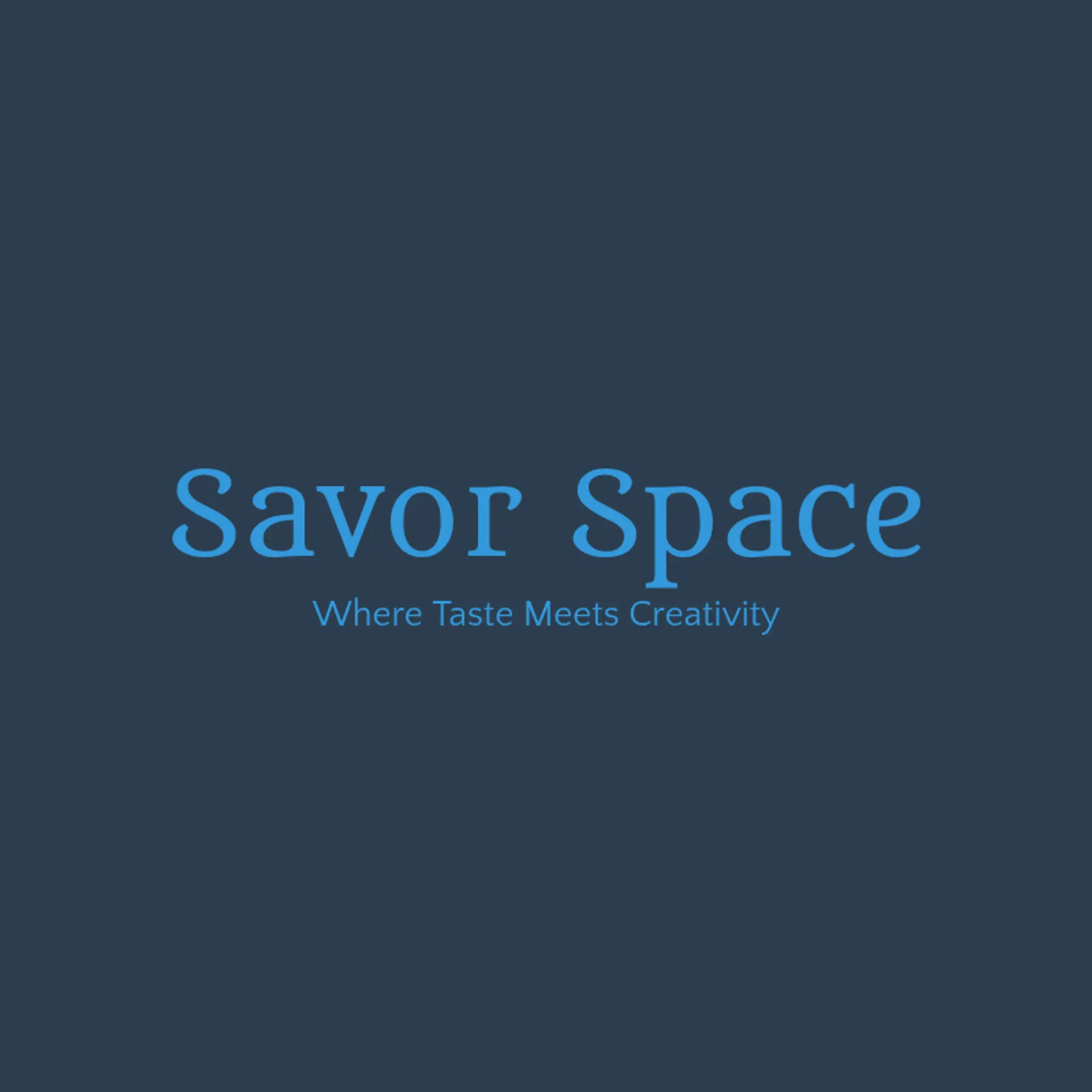 Savor Space logo for creative restaurant