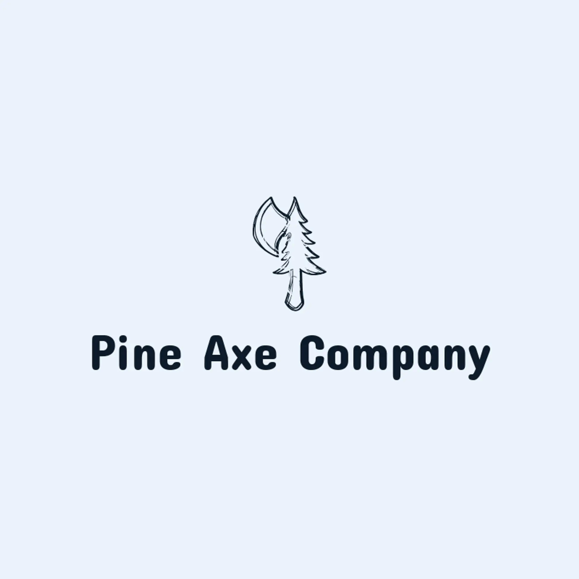 Pine Axe Company logo for warrior
