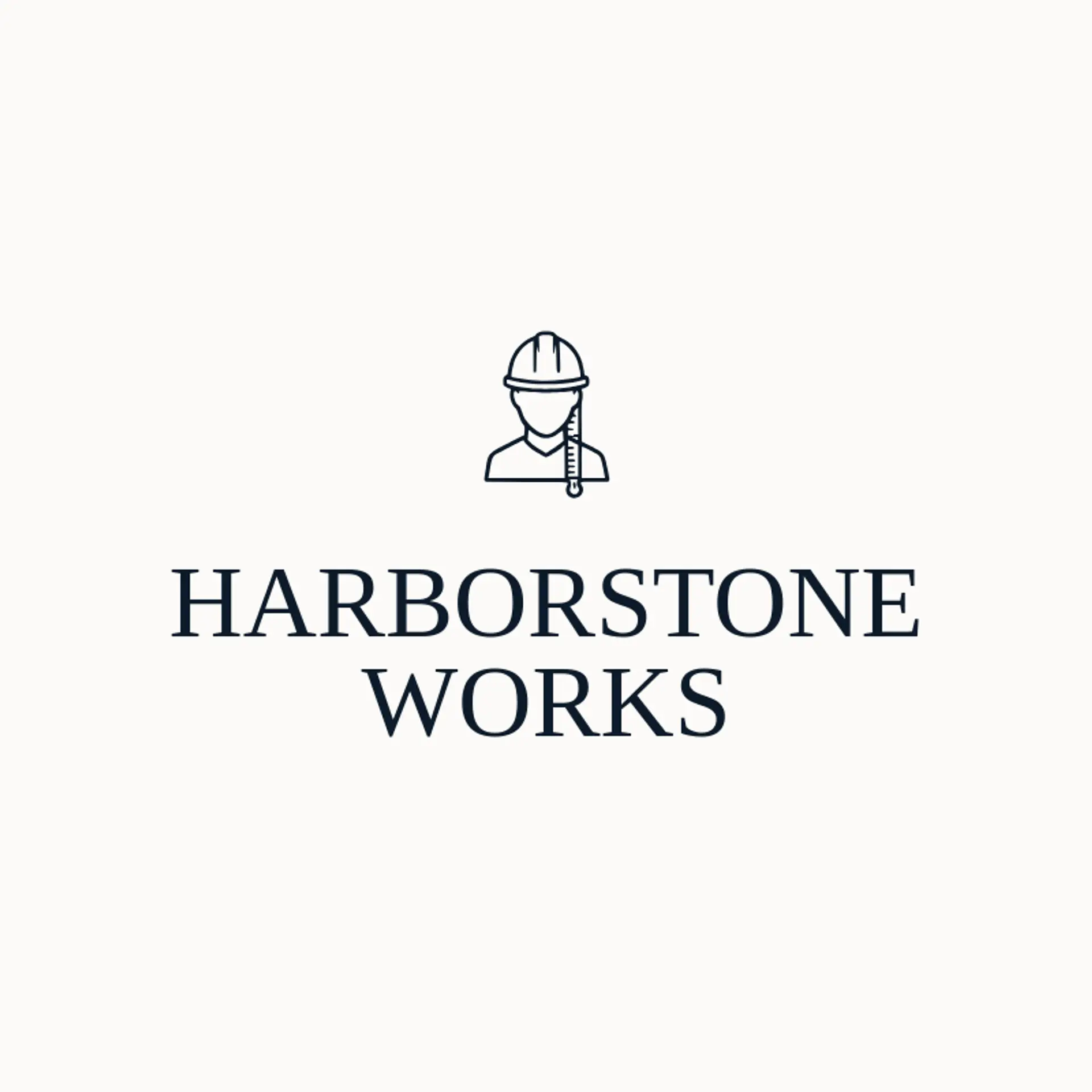 Harborstone Works logo for general contractor
