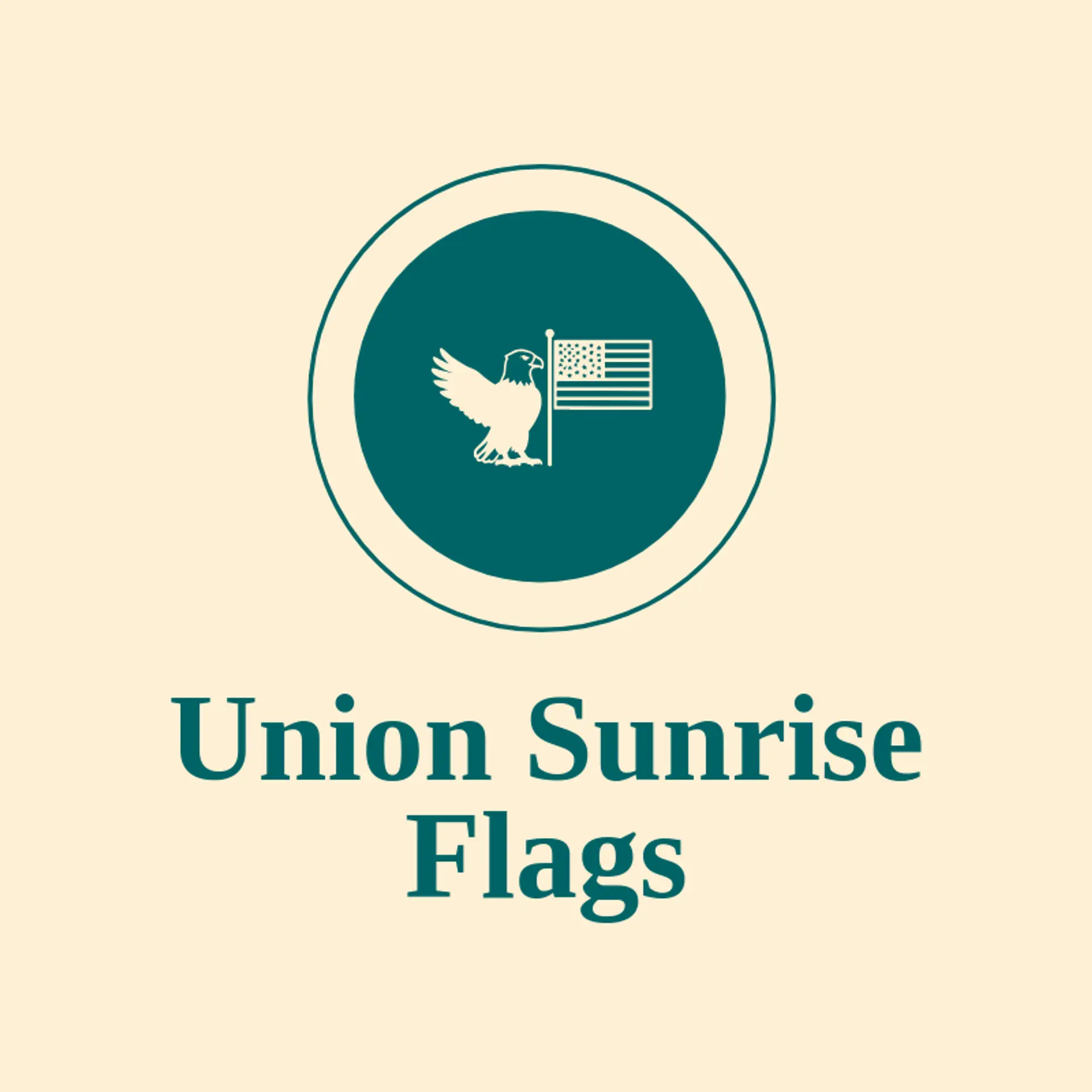 Union Sunrise Flags logo for american flag