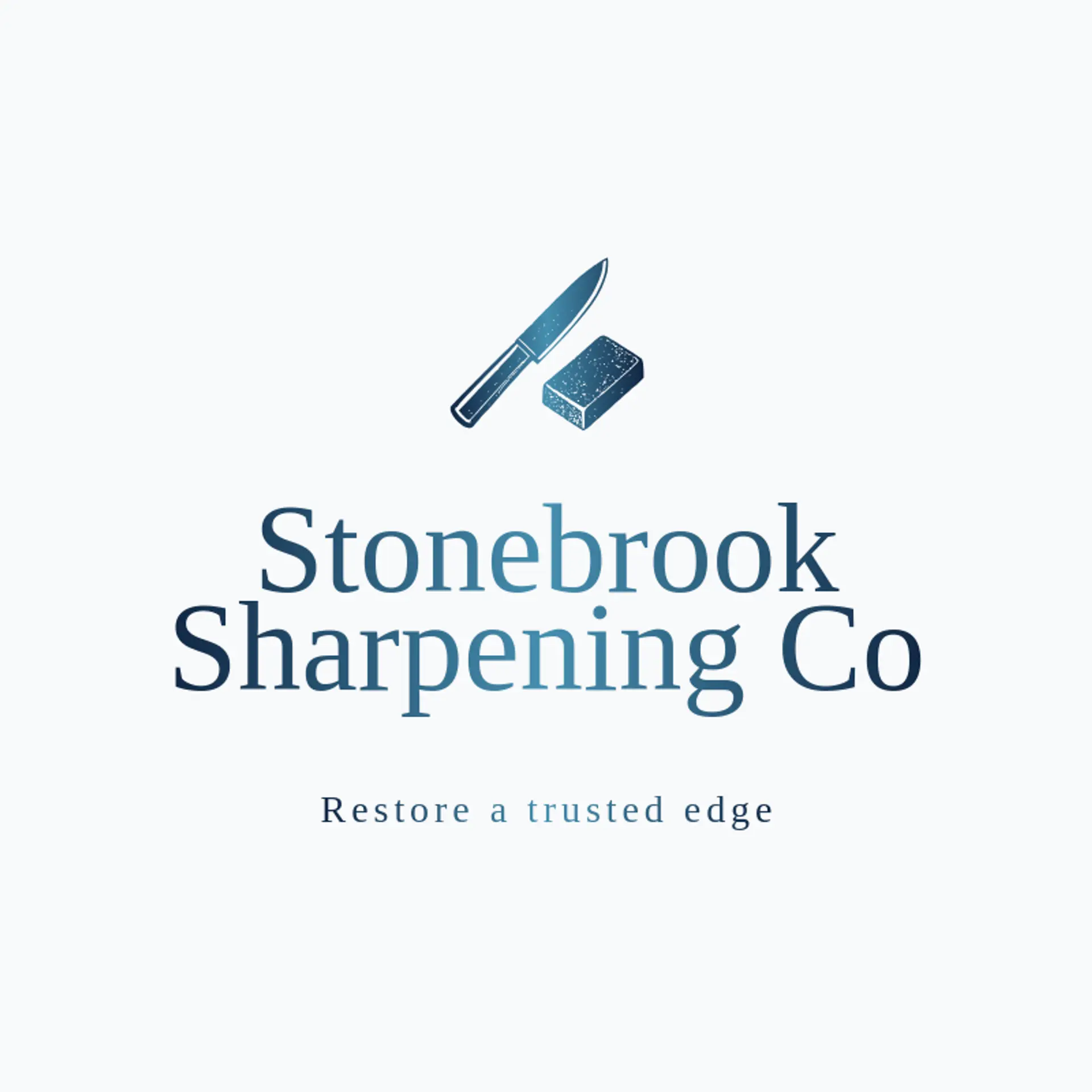 Stonebrook Sharpening Co logo for knife