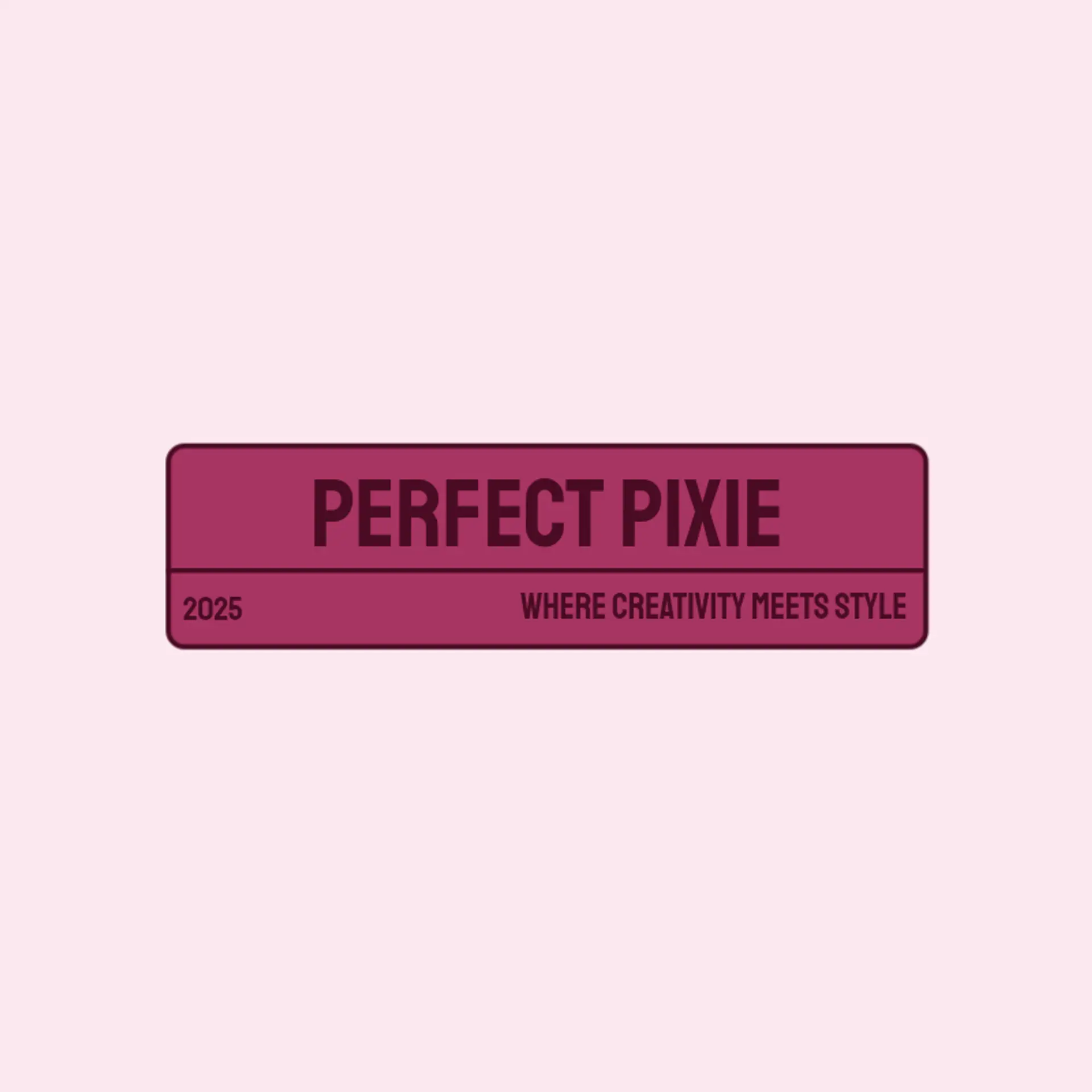 Perfect Pixie logo for creative hair salon